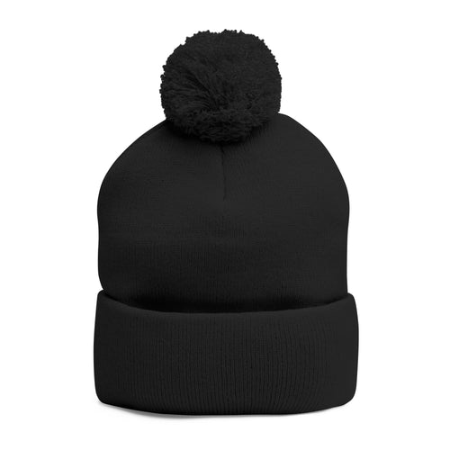 "God's Soldier." Embroidered Pom-Pom Beanie