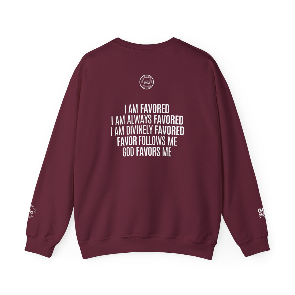 I Am Divinely Favored Crewneck Sweatshirt