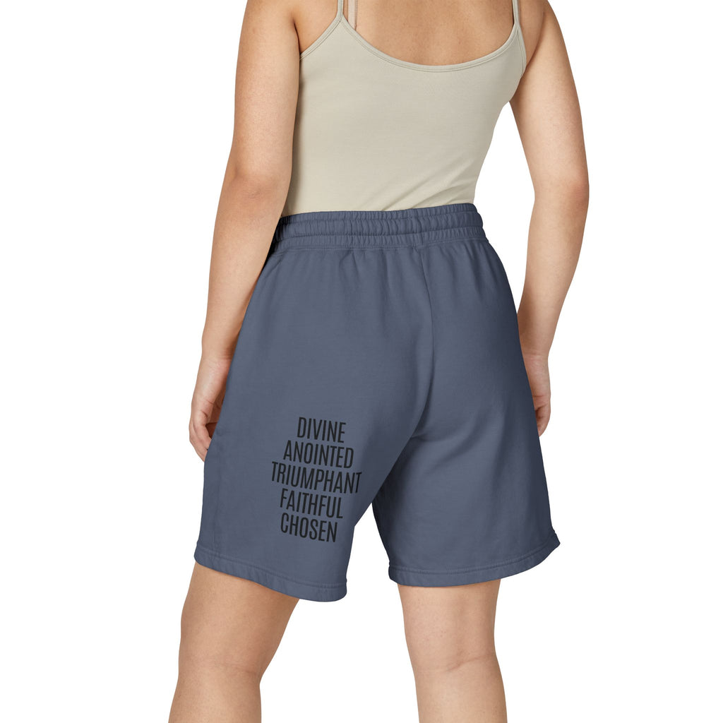 Rich With God Matthew 6:33 Unisex Garment-Dyed Lightweight Fleece Sweat Shorts