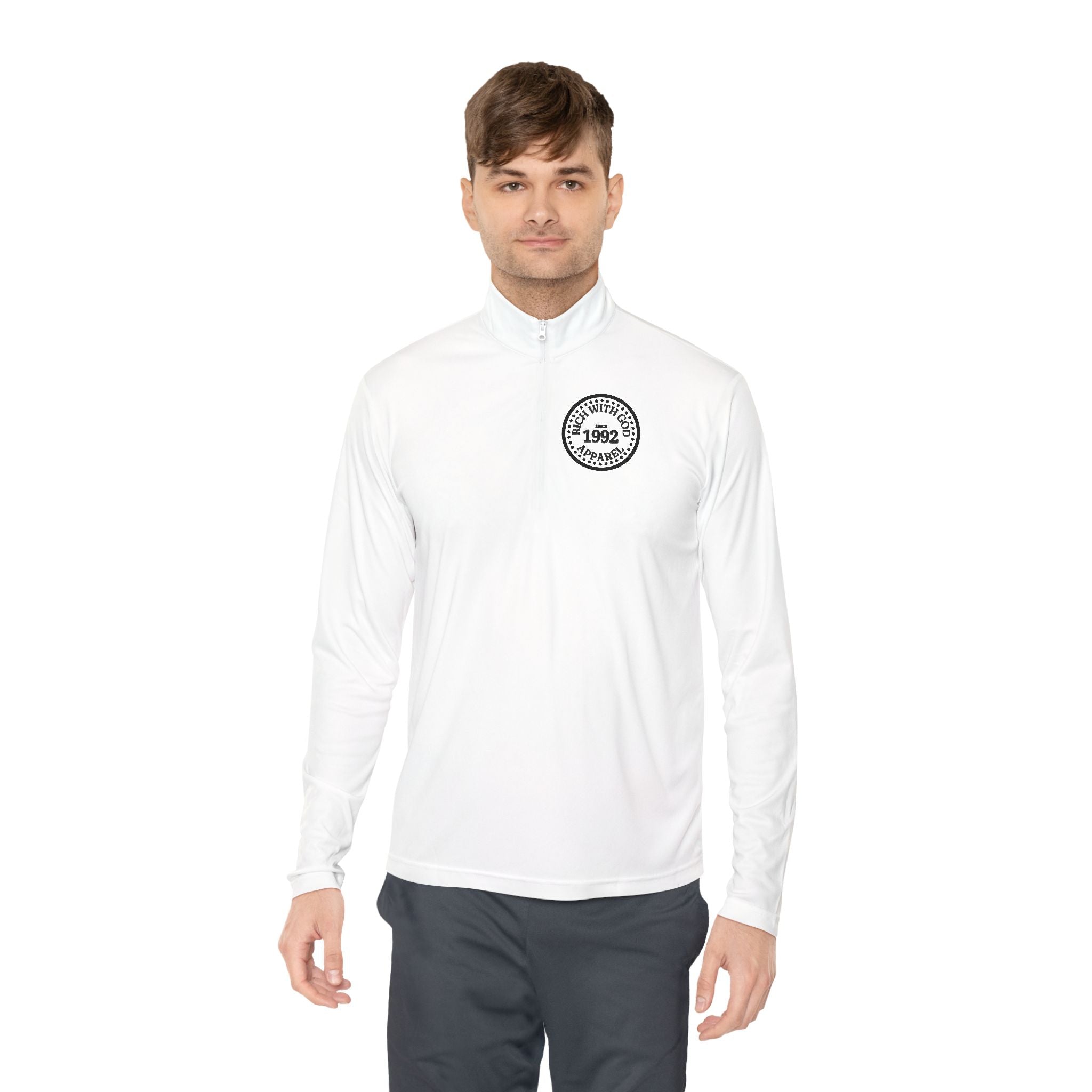Rich With God Unisex Quarter-Zip Pullover