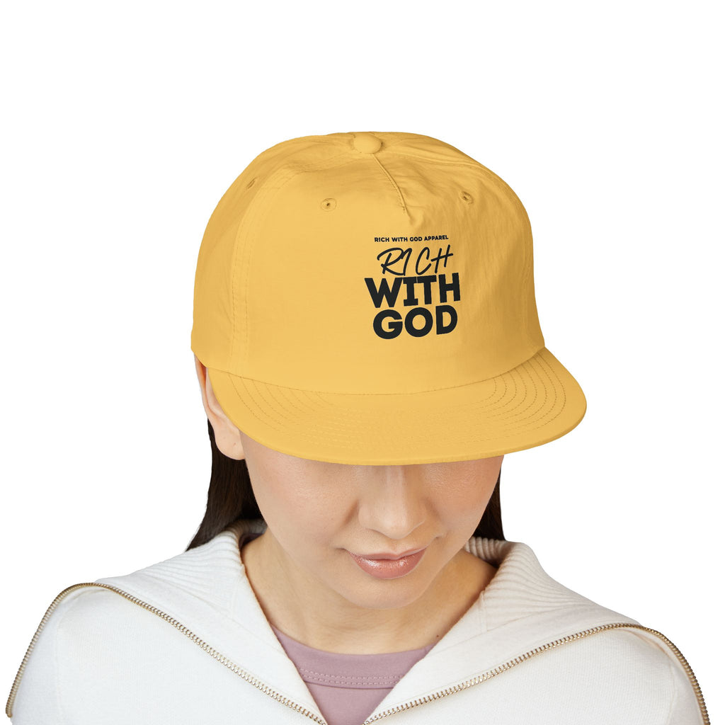 Rich With God Surf Cap Snapback