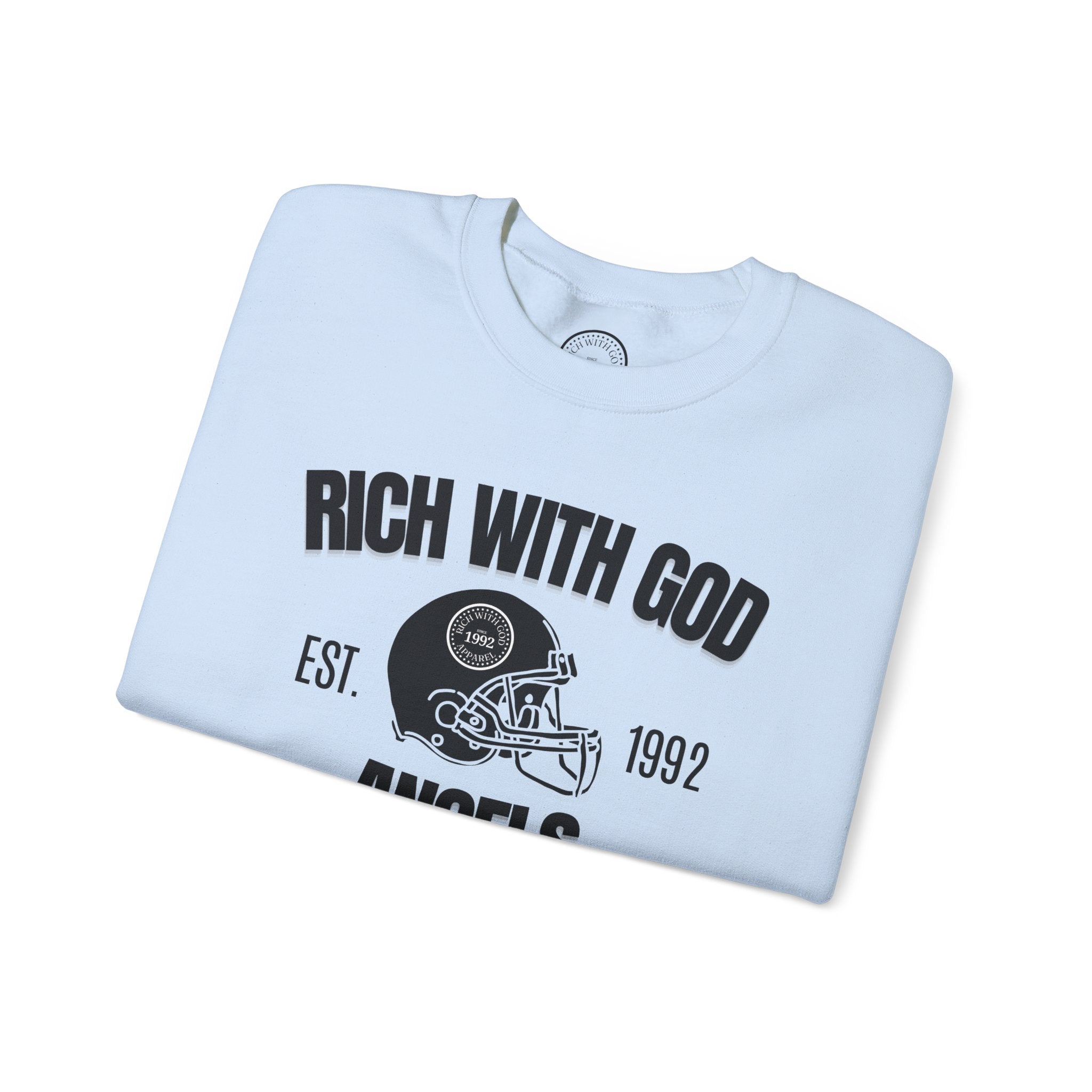 Rich With God Angels Crewneck Sweatshirt