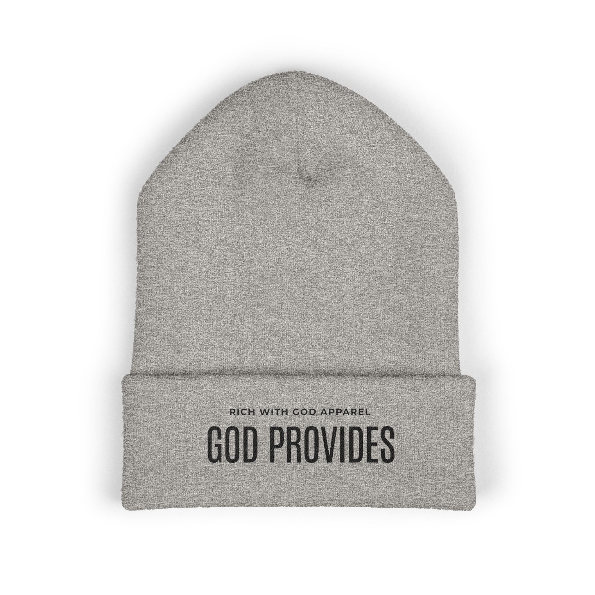 God Provides Embroidered Cuffed Beanie