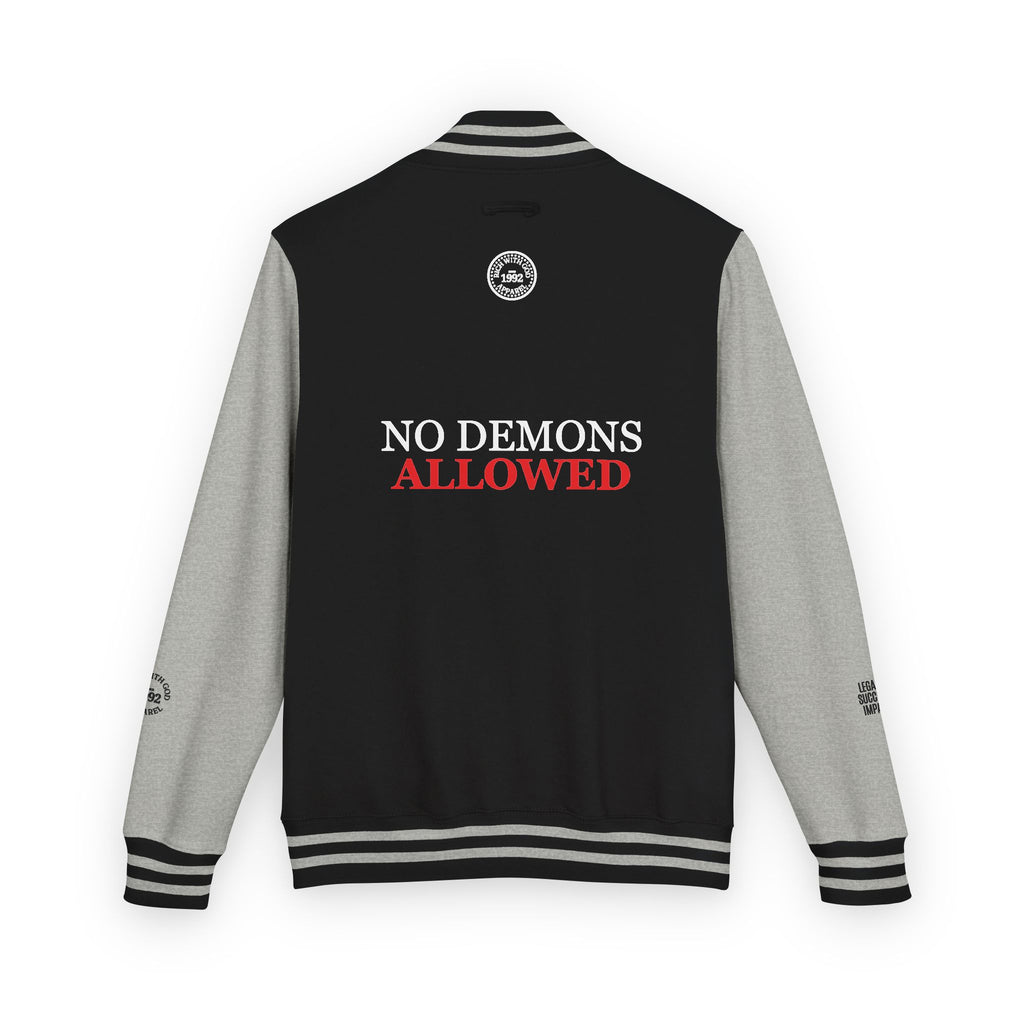 Demon Free Zone Varsity Letterman Jacket