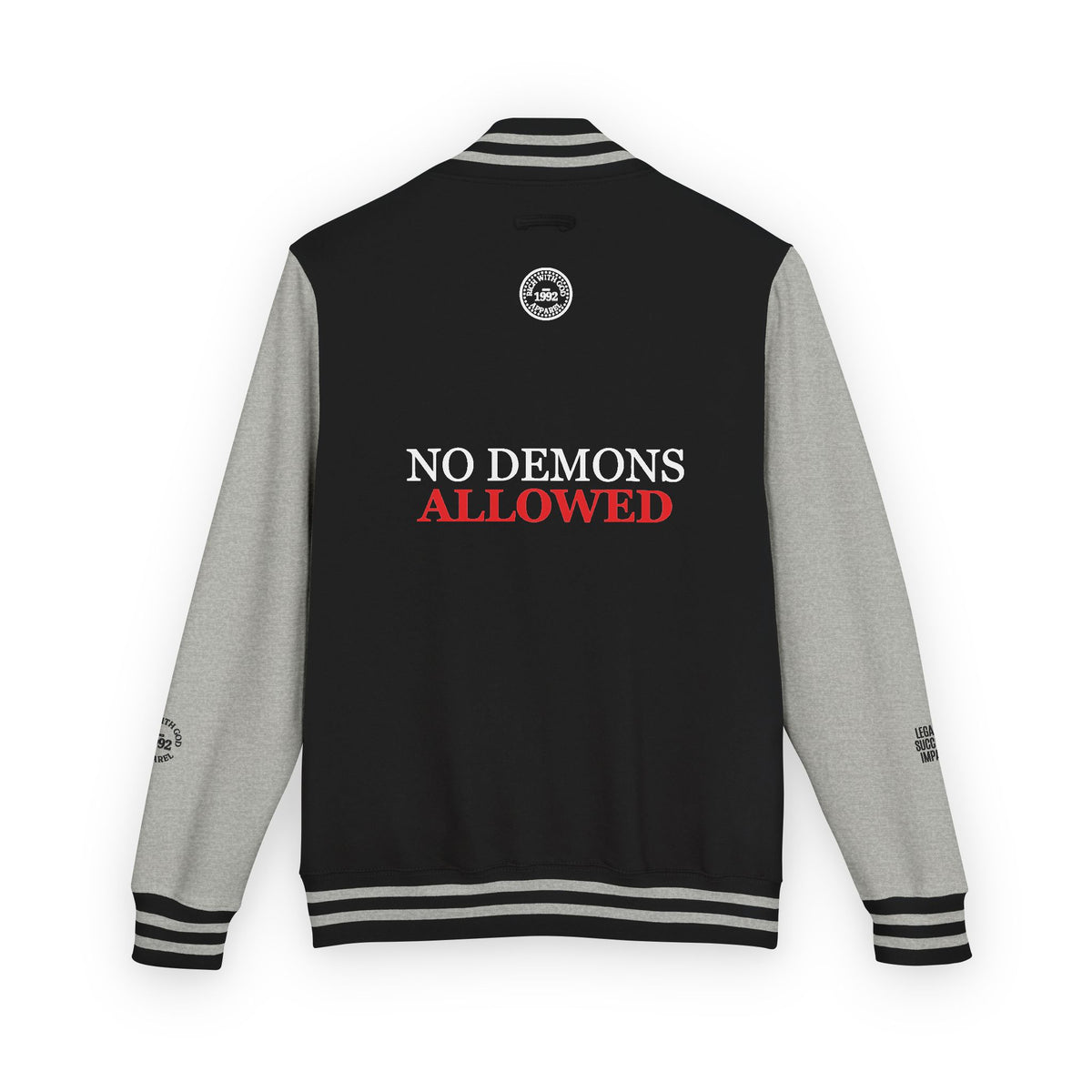 Demon Free Zone Varsity Letterman Jacket