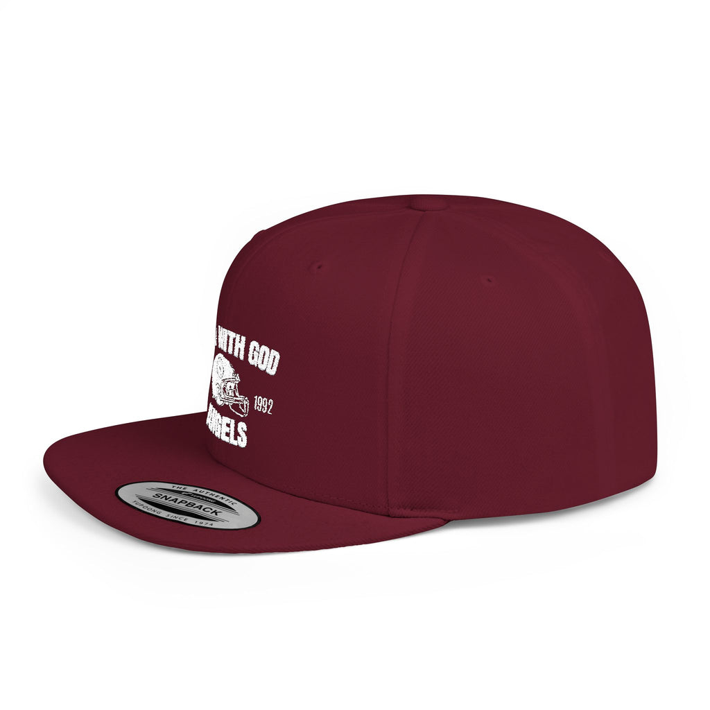 Rich With God Angels Flat Bill Snapback