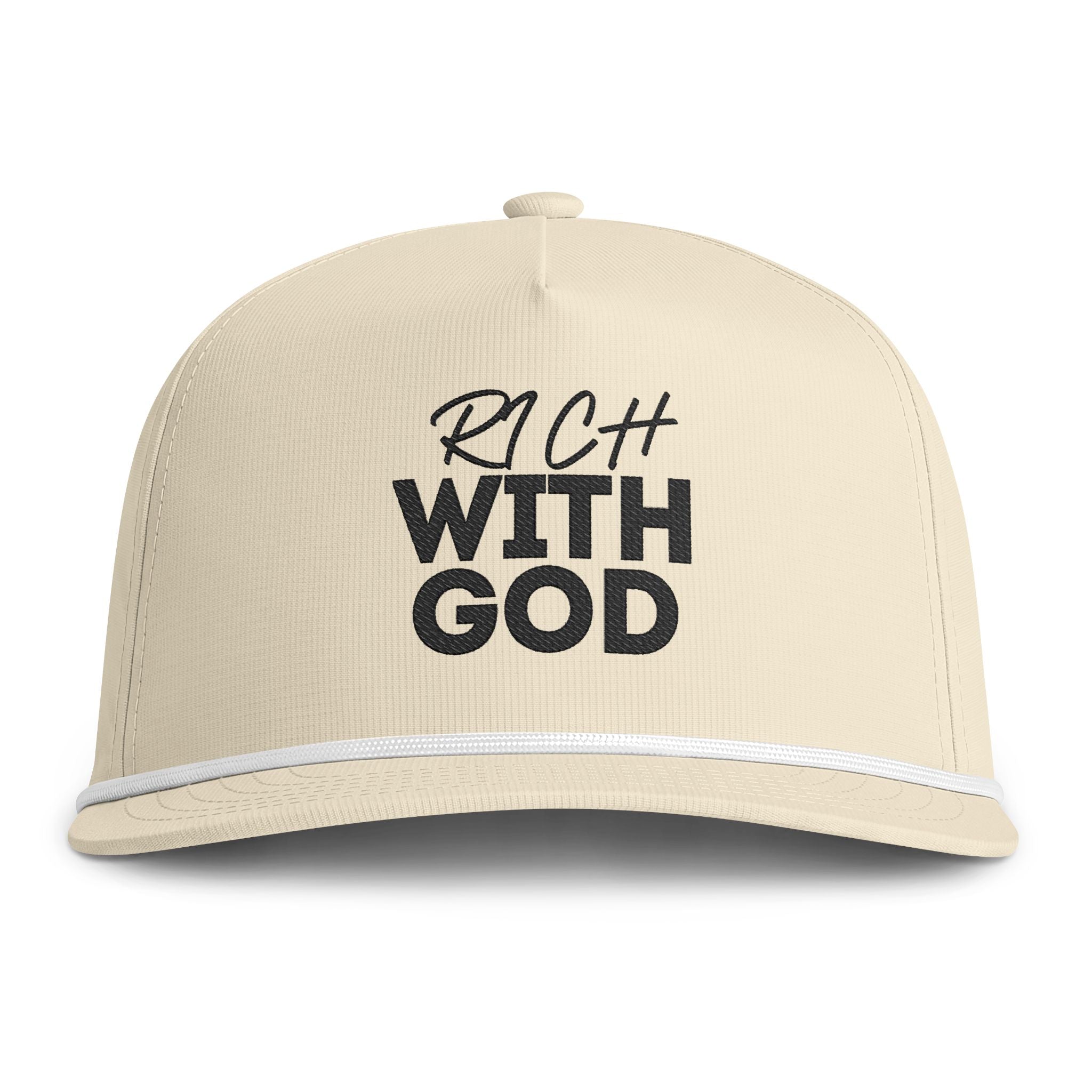 Rich With God Sunwashed Rope Cap