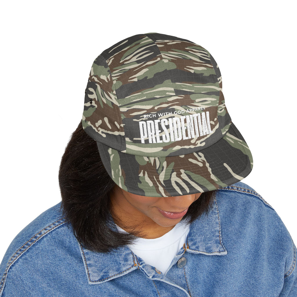 Presidential 5 Panel Cap (Embroidery)