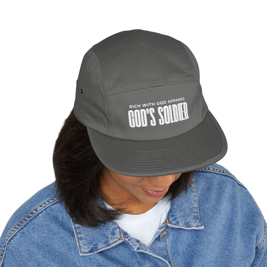 God's Soldier 5 Panel Cap (Embroidery)