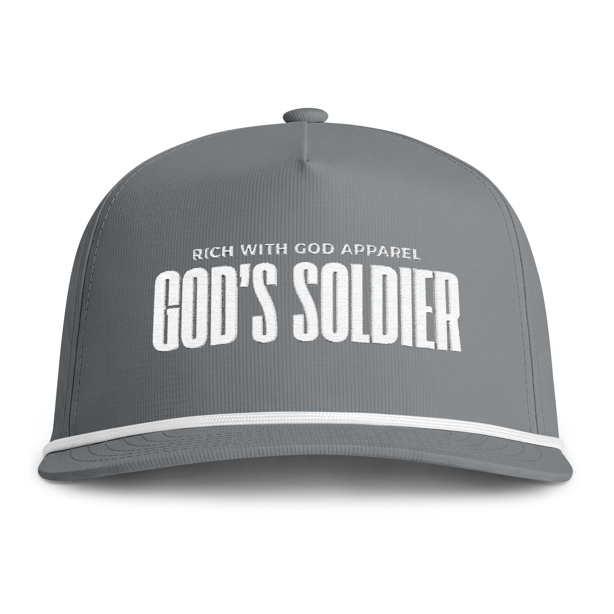 God's Soldier Sunwashed Rope Cap