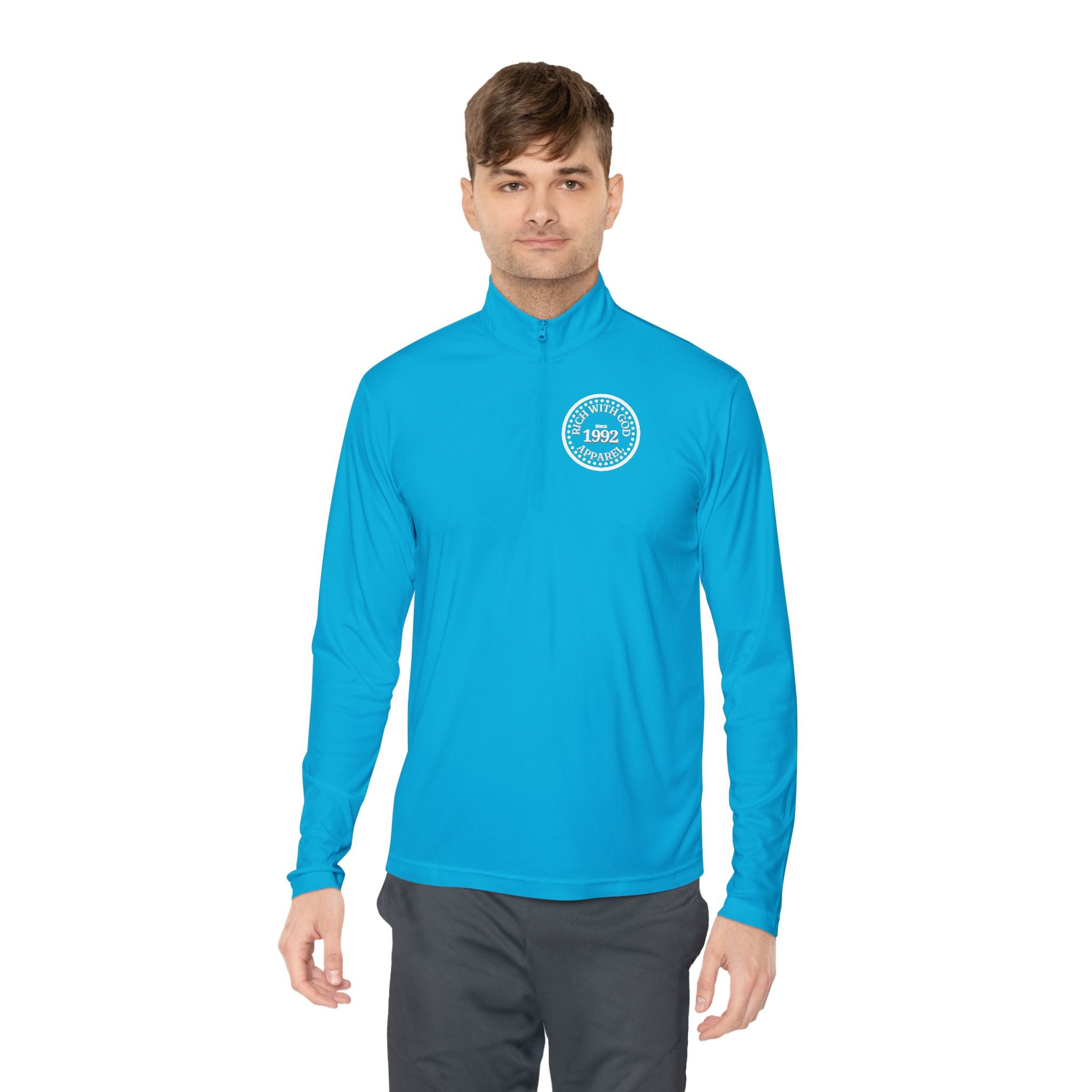 Rich With God Unisex Quarter-Zip Pullover