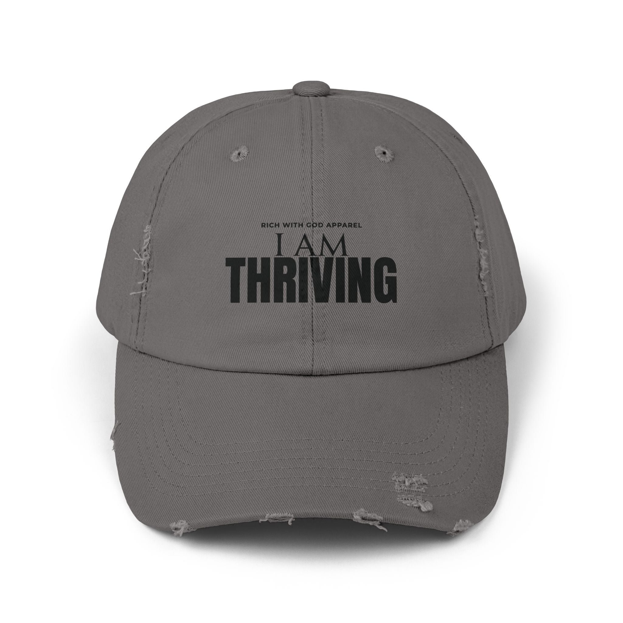 I Am Thriving Unisex Distressed Cap