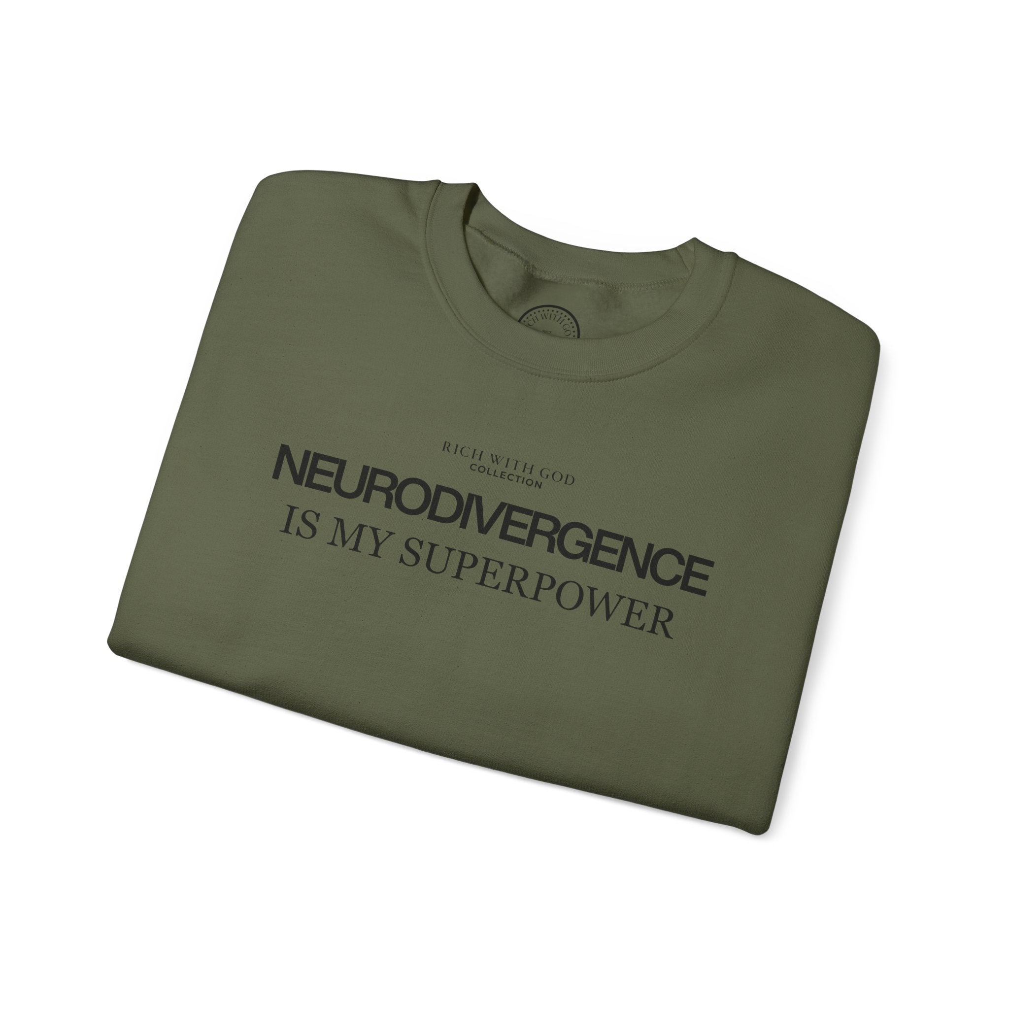 Neurodivergence is My Superpower Crewneck Sweatshirt