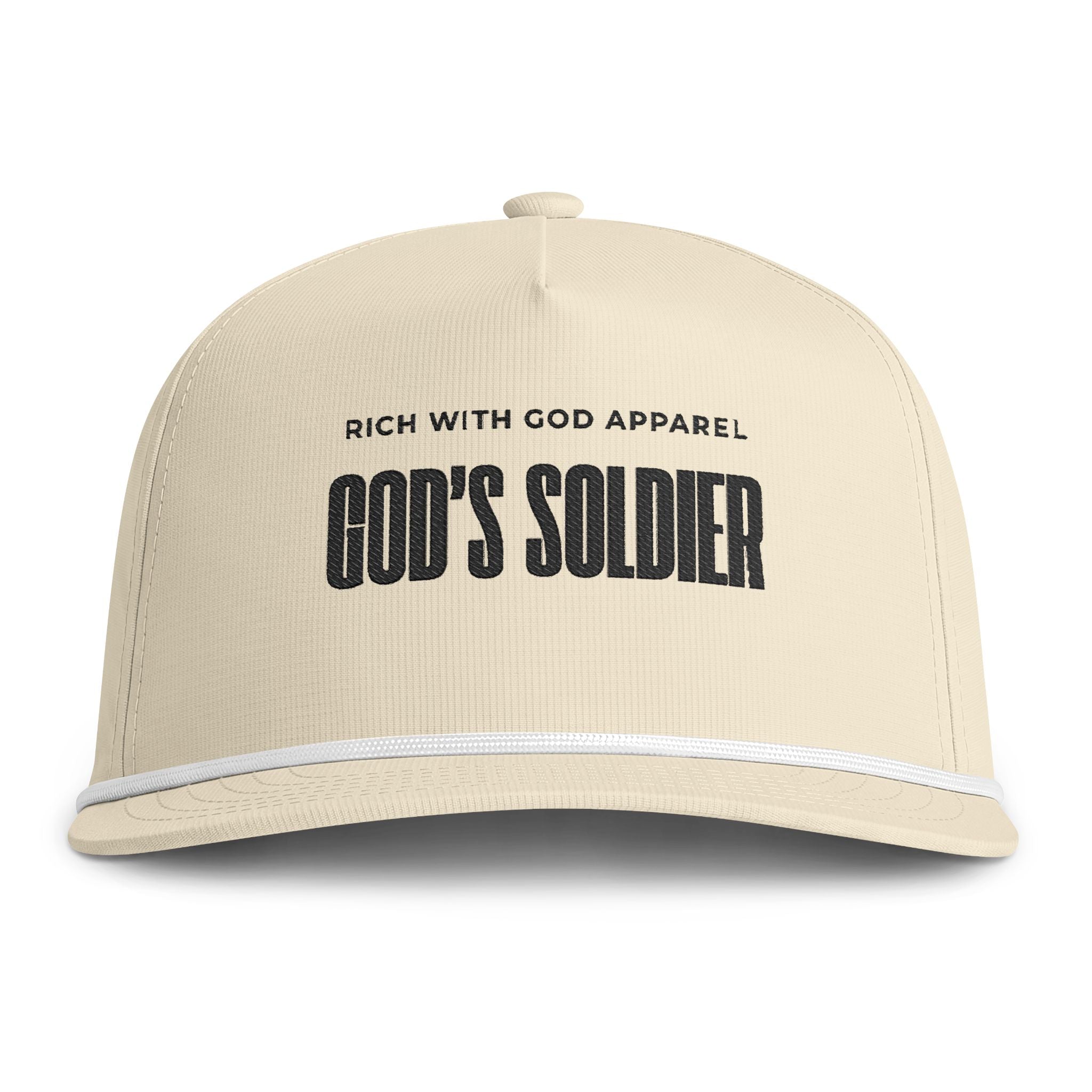 God's Soldier Sunwashed Rope Cap