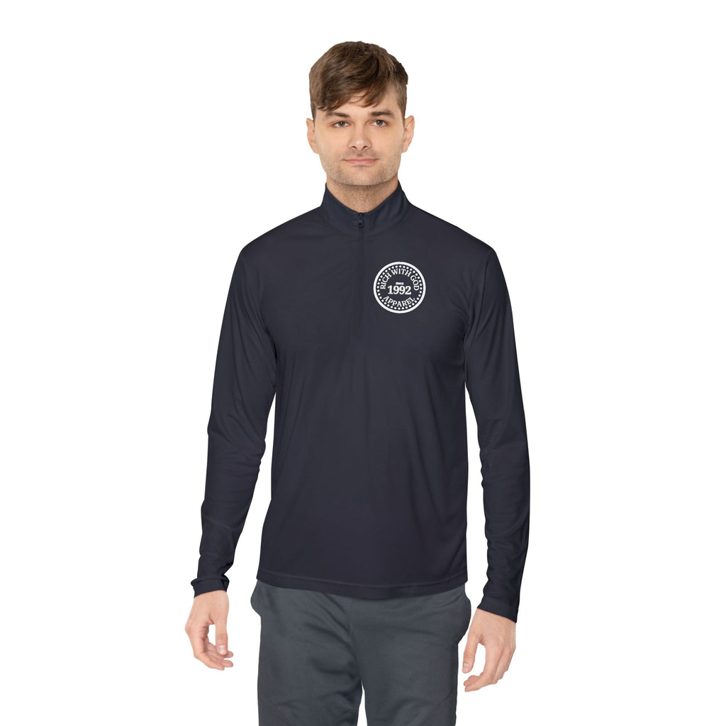 Rich With God Unisex Quarter-Zip Pullover