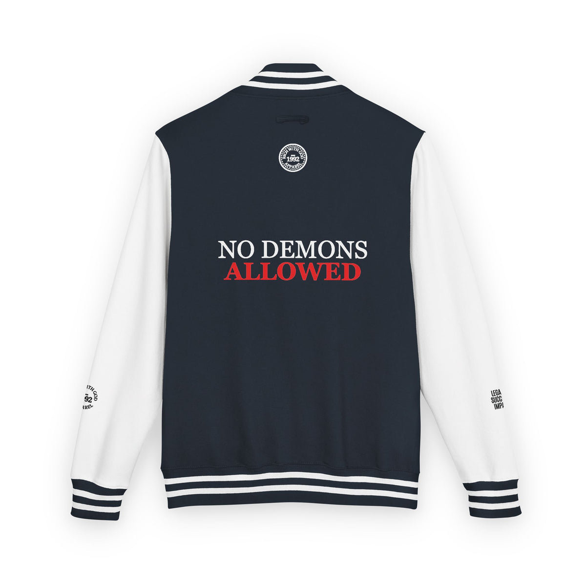 Demon Free Zone Varsity Letterman Jacket