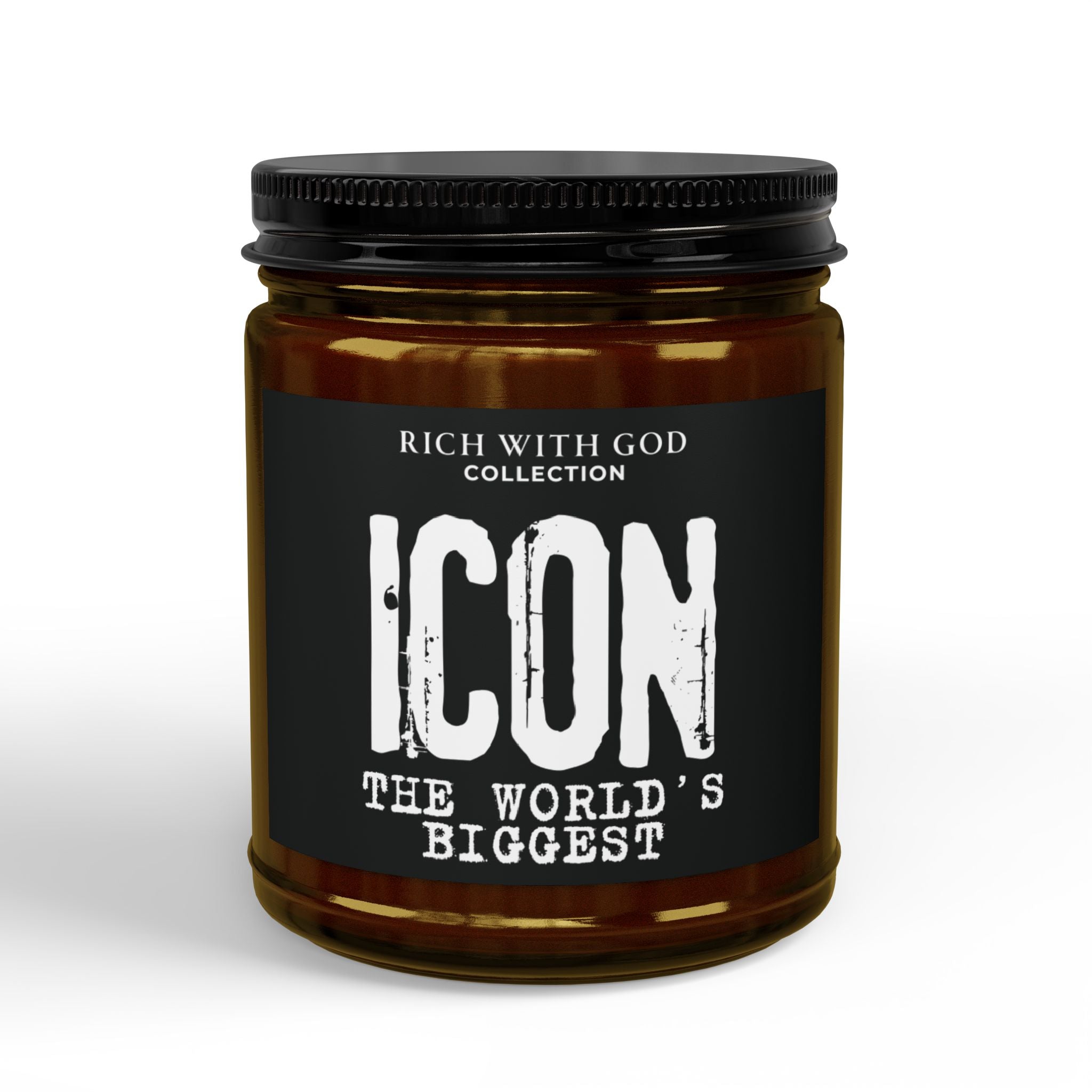 Icon – The World’s Biggest Scented Soy Candles with Black Lid, (4 and 9oz)