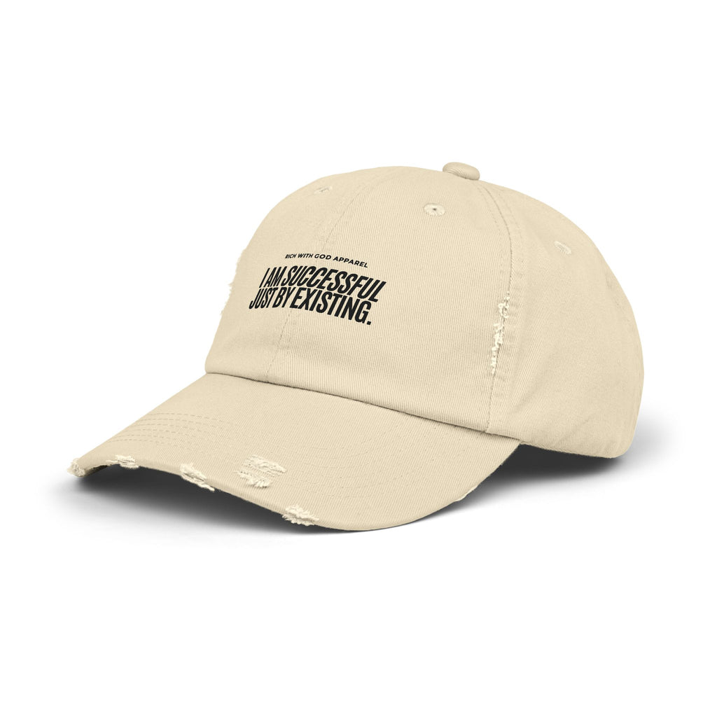 I Am Successful Just By Existing Unisex Distressed Cap