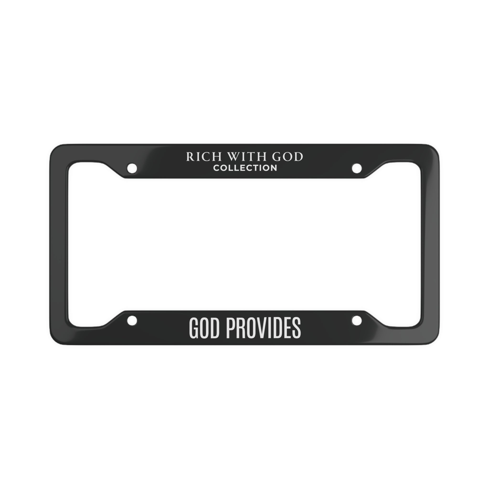 God Provides License Plate Frame