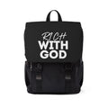 Rich With God Unisex Casual Shoulder Backpack