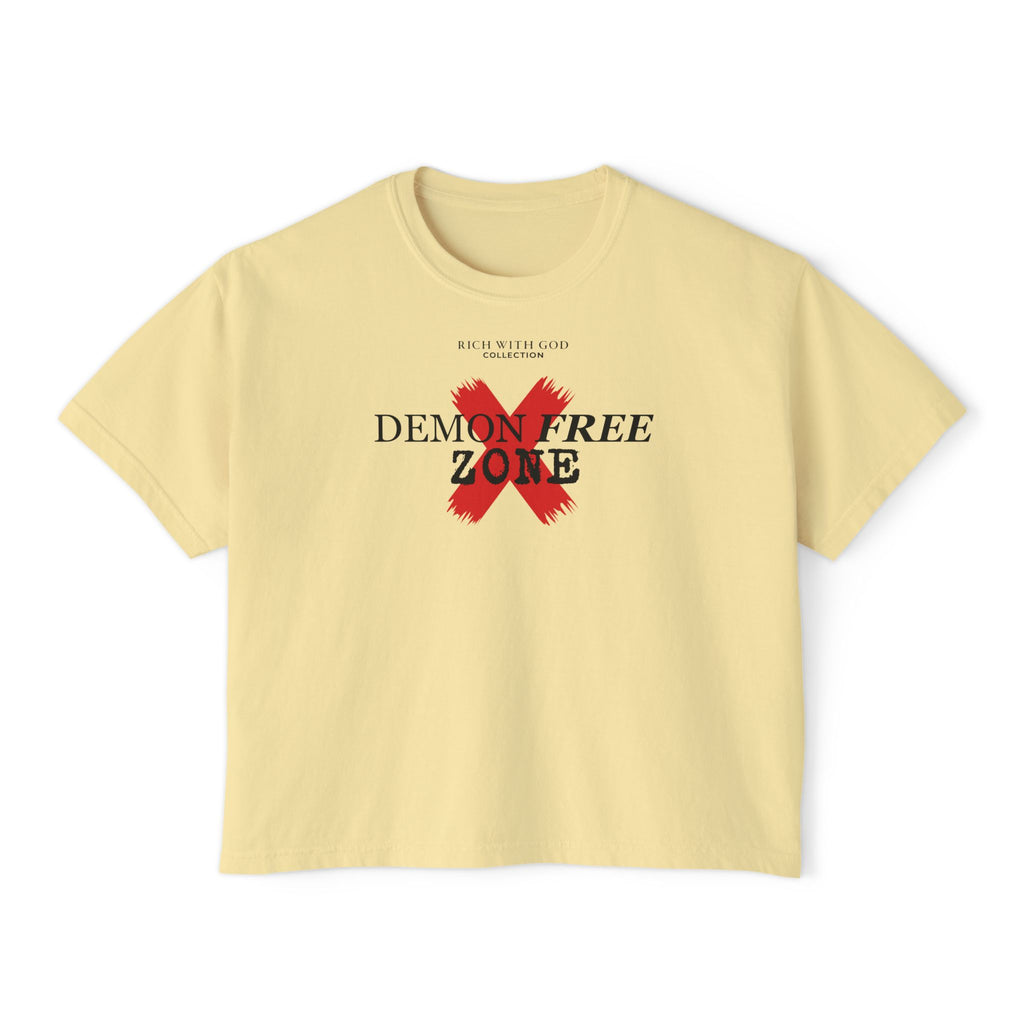 Demon Free Zone Women's Boxy Tee