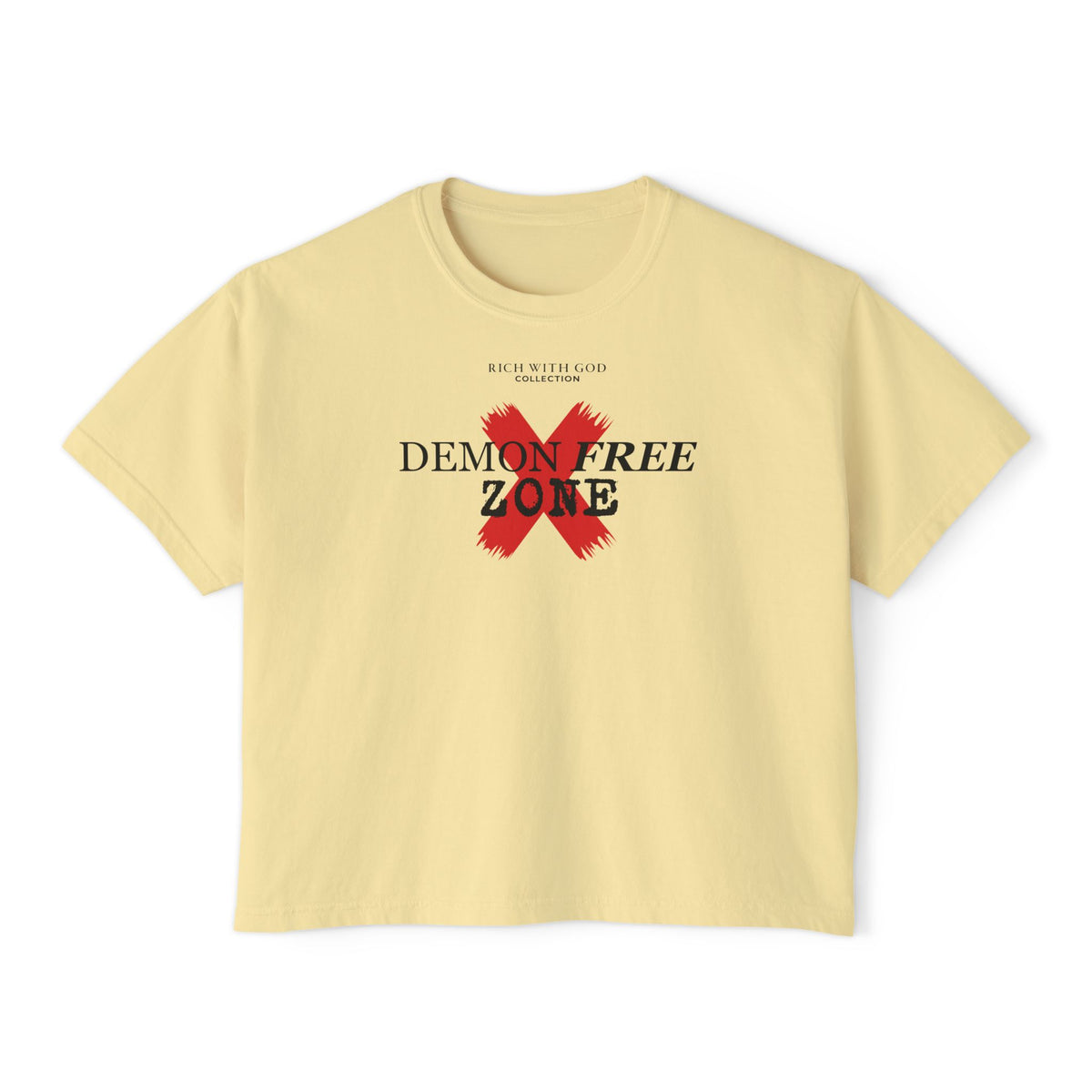 Demon Free Zone Women's Boxy Tee
