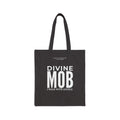 Divine Mob Black Cotton Canvas Tote Bag