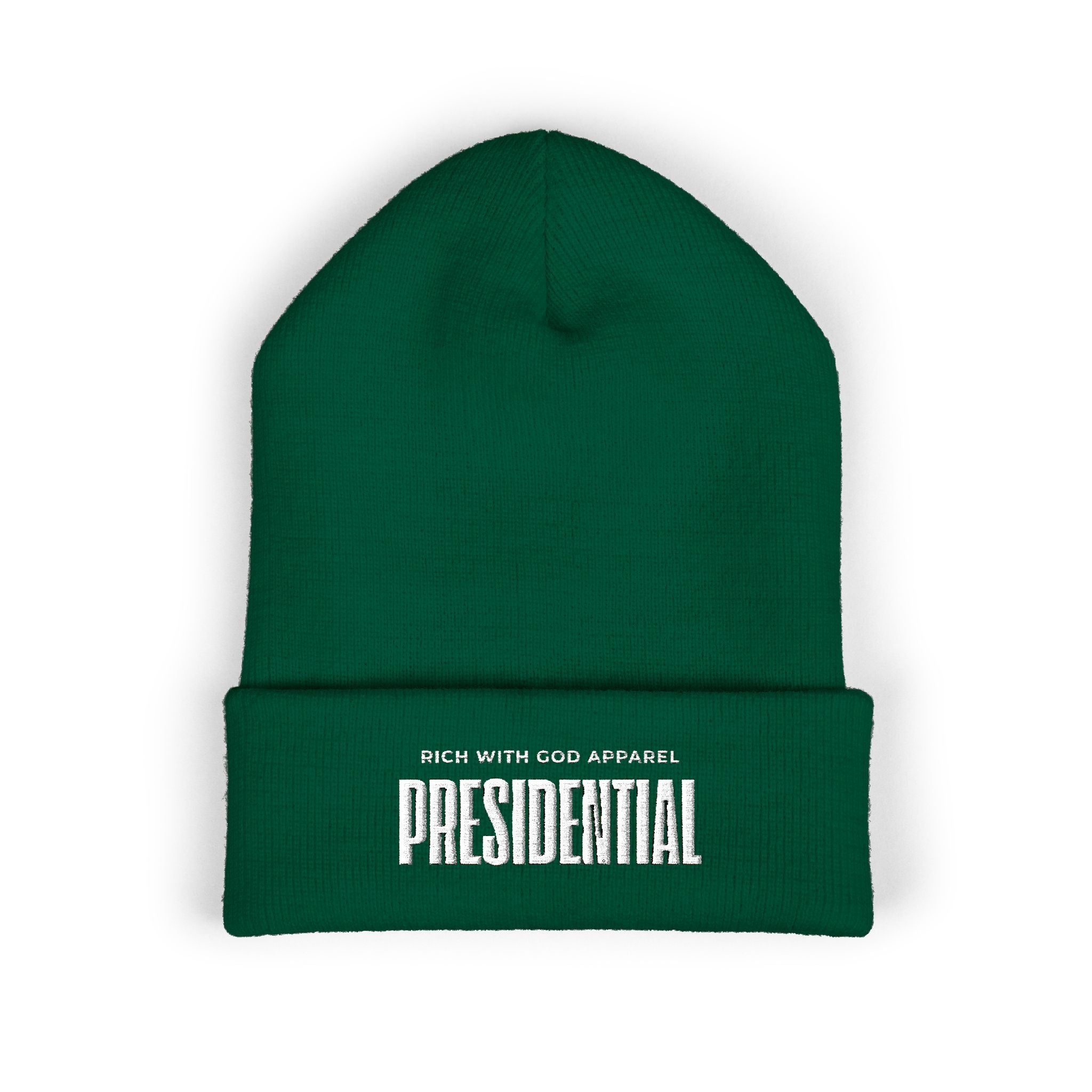 Presidential Embroidered Cuffed Beanie