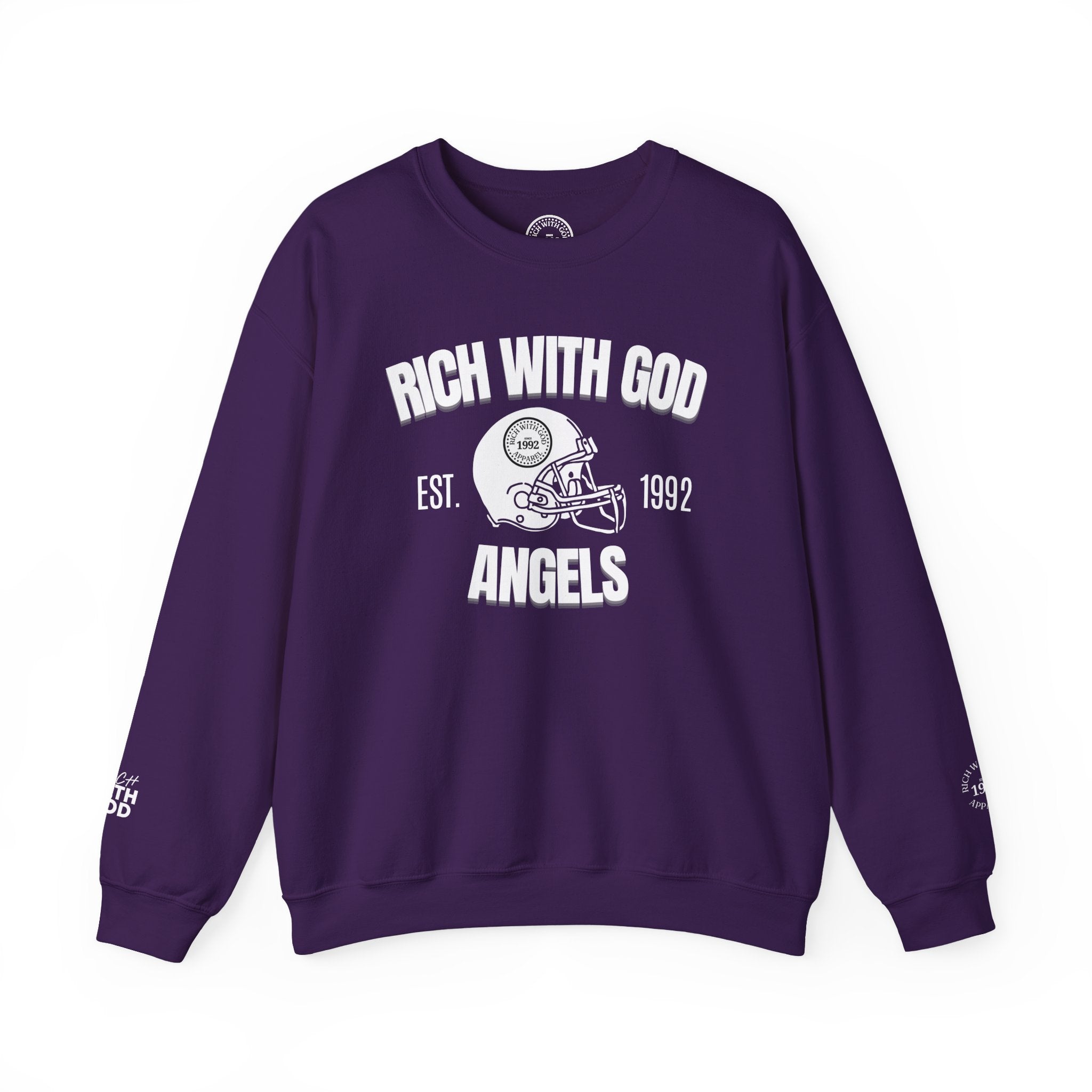 Rich With God Angels Crewneck Sweatshirt