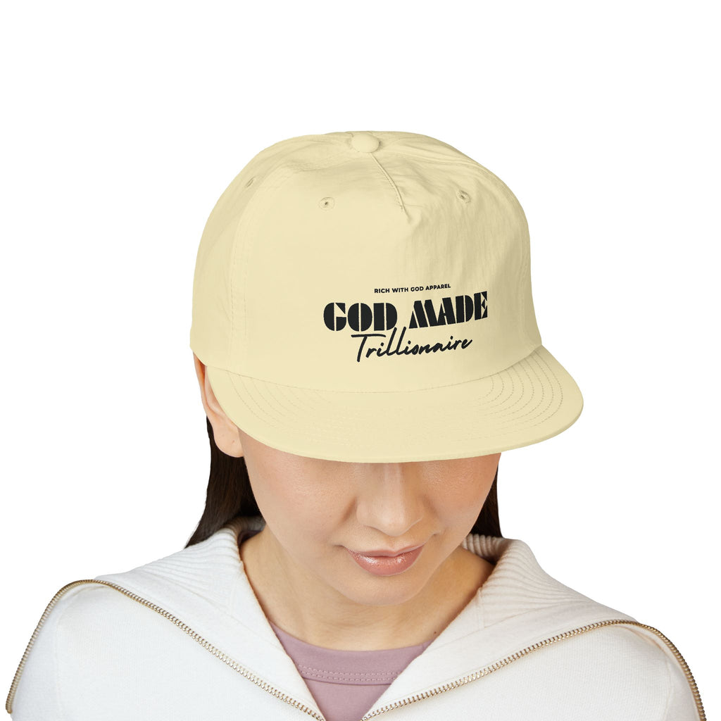 God Made Trillionaire Surf Cap Snapback