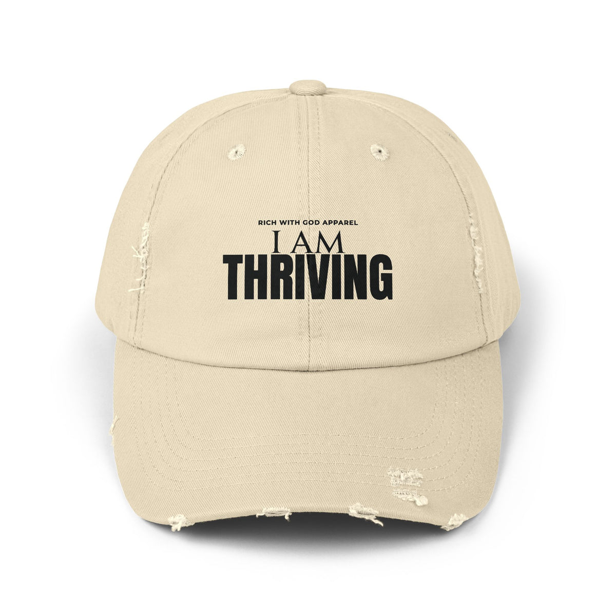 I Am Thriving Unisex Distressed Cap