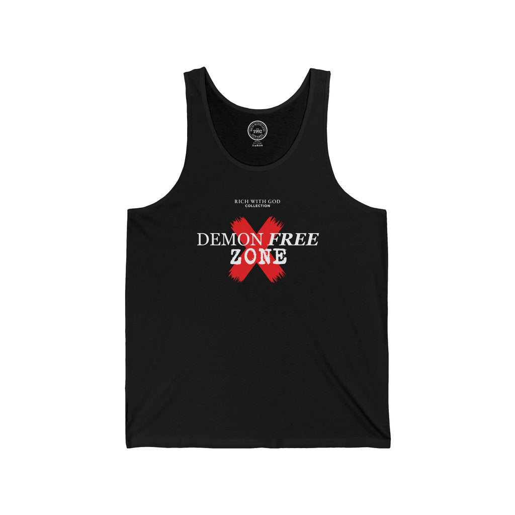Demon Free Zone Unisex Jersey Tank