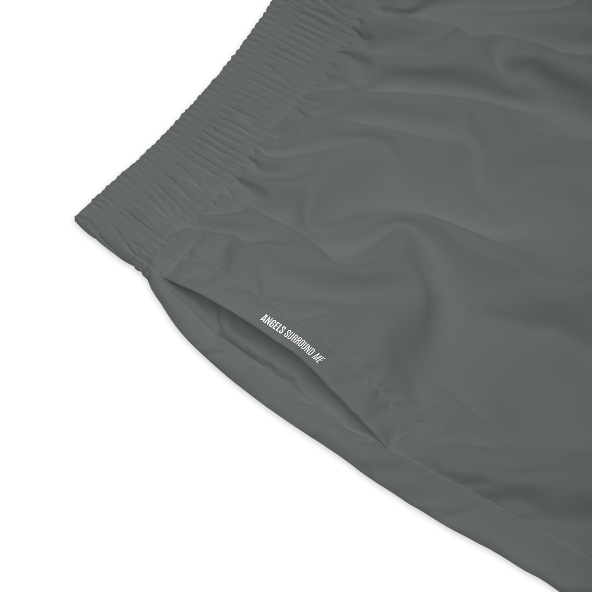 "Rich With God" Graphic Jogger Shorts (Dark Grey)