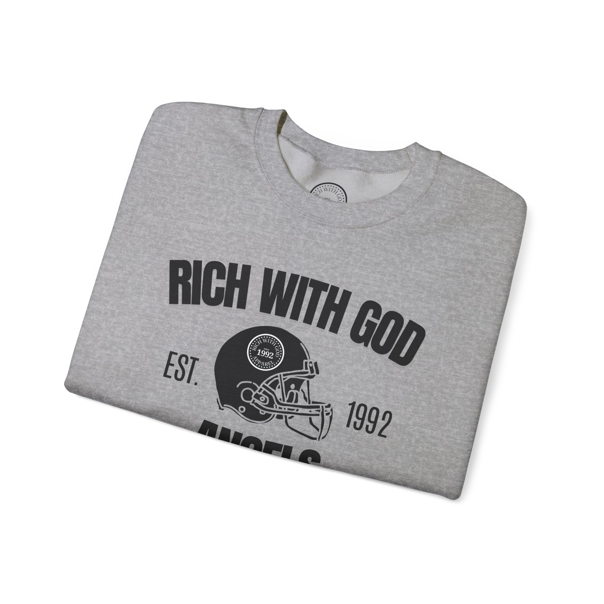 Rich With God Angels Crewneck Sweatshirt