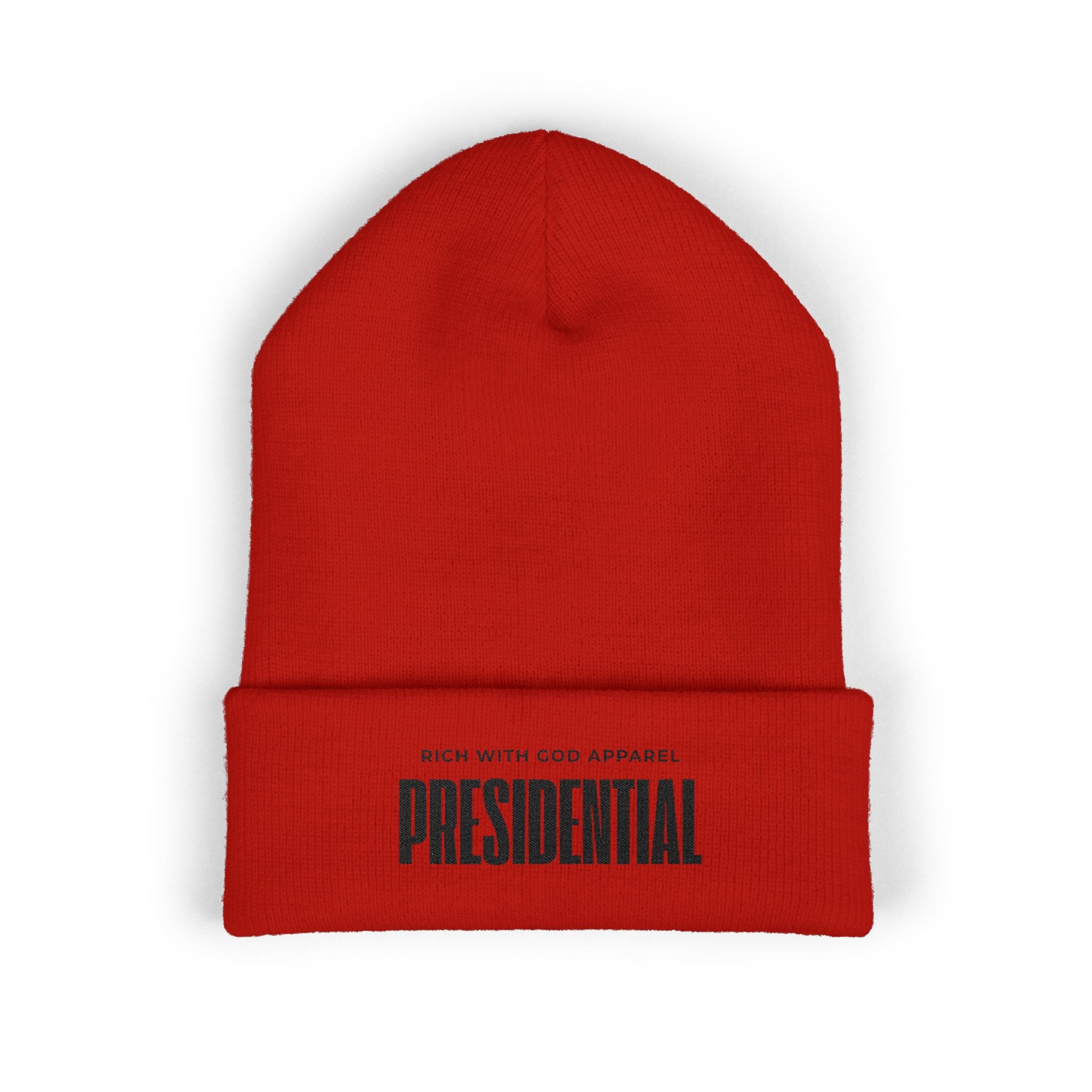 Presidential Embroidered Cuffed Beanie