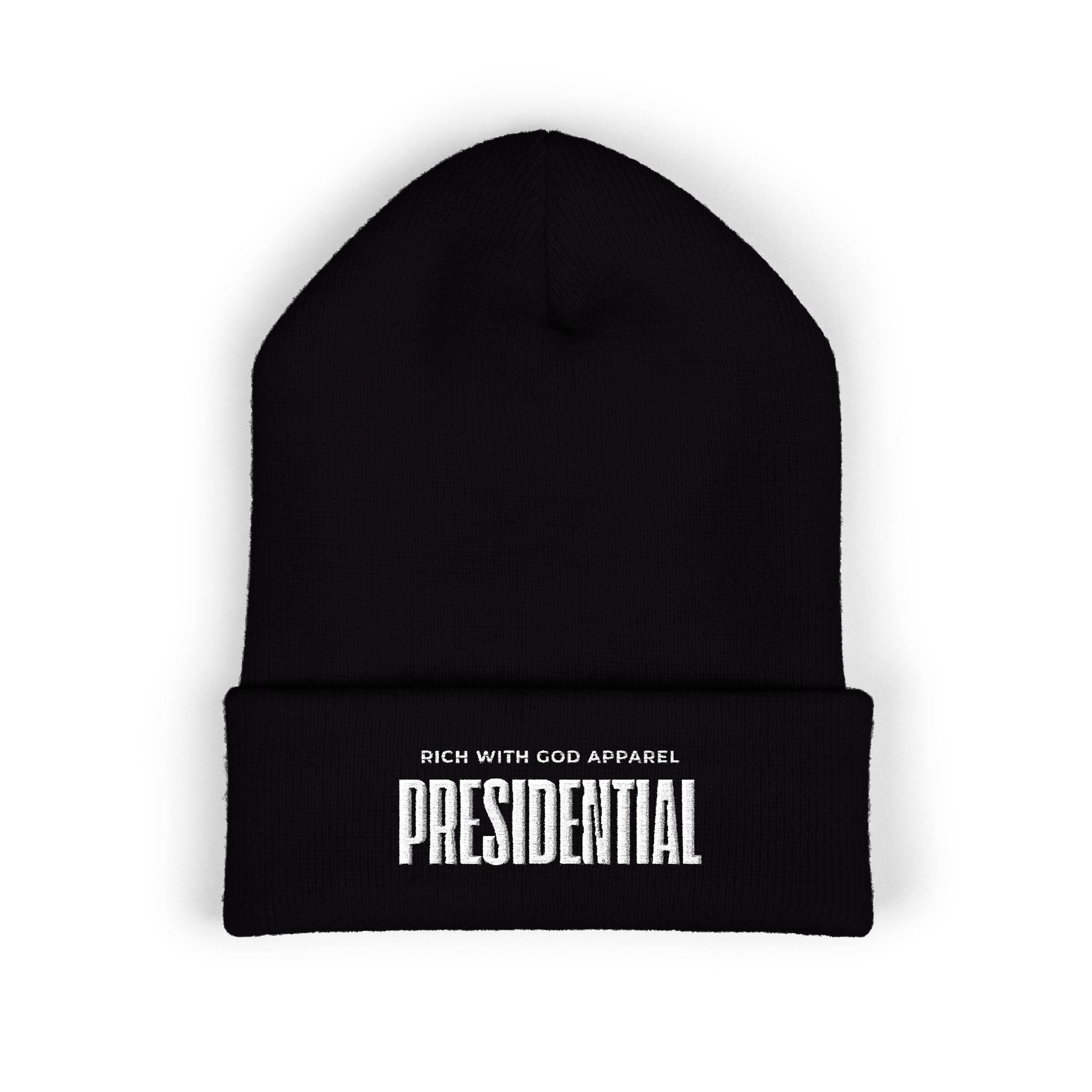 Presidential Embroidered Cuffed Beanie