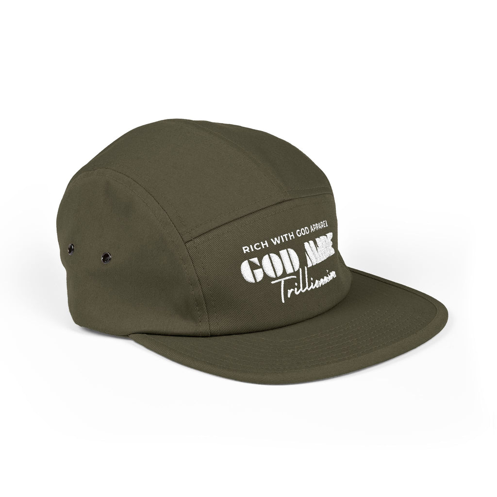 God Made Trillionaire 5 Panel Cap (Embroidery)