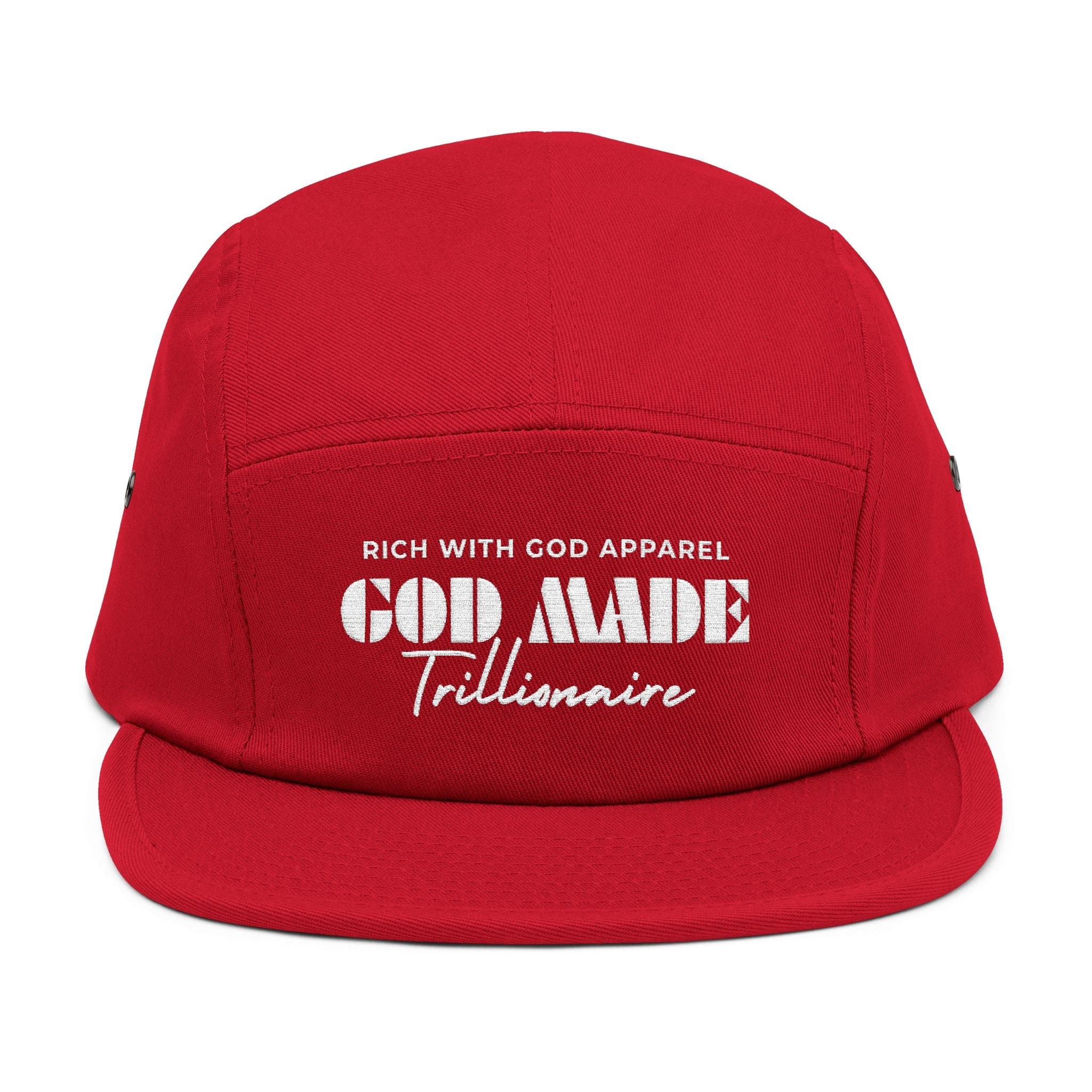 God Made Trillionaire 5 Panel Cap (Embroidery)