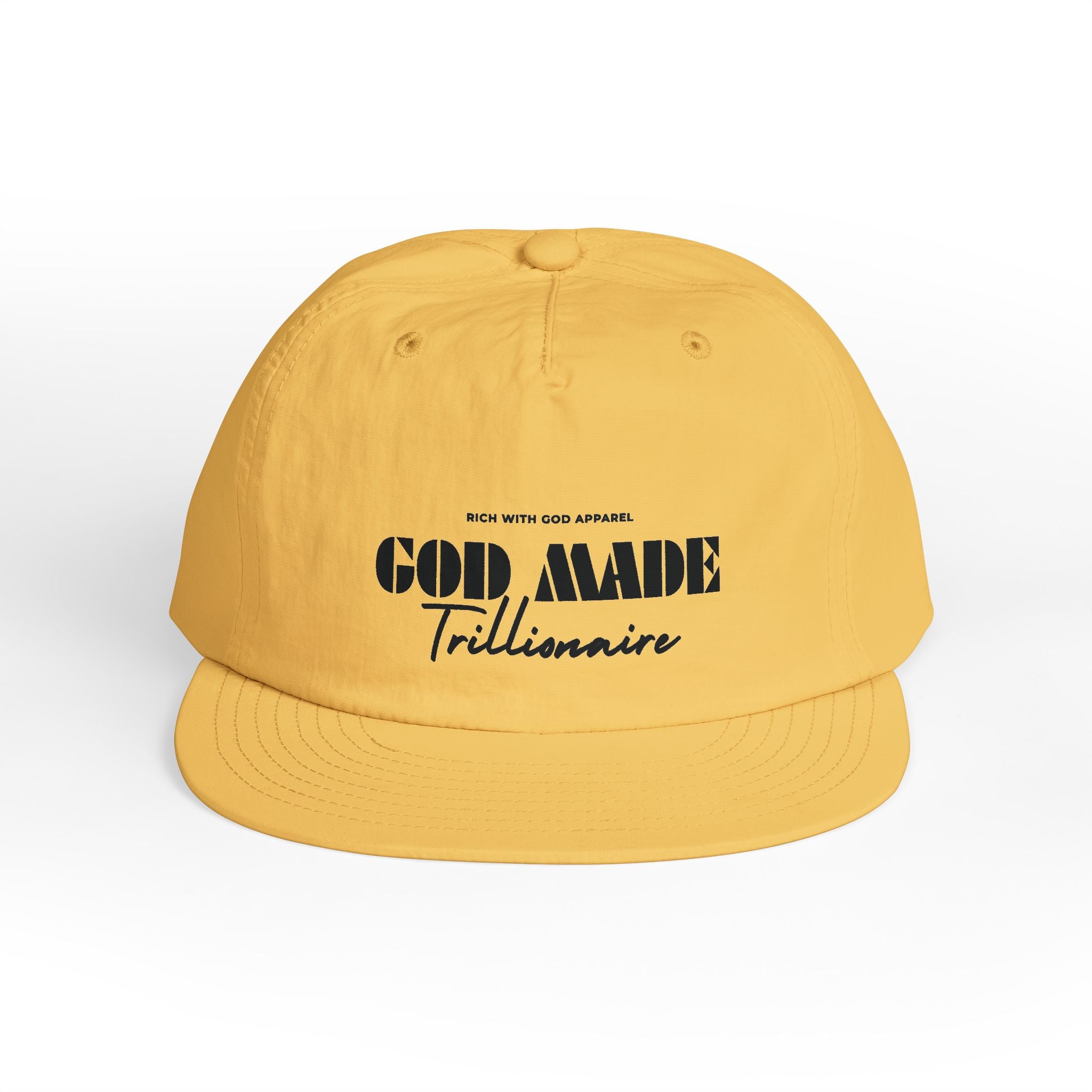God Made Trillionaire Surf Cap Snapback