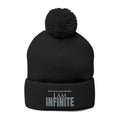 I Am Infinite Embroidered Pom-Pom Beanie