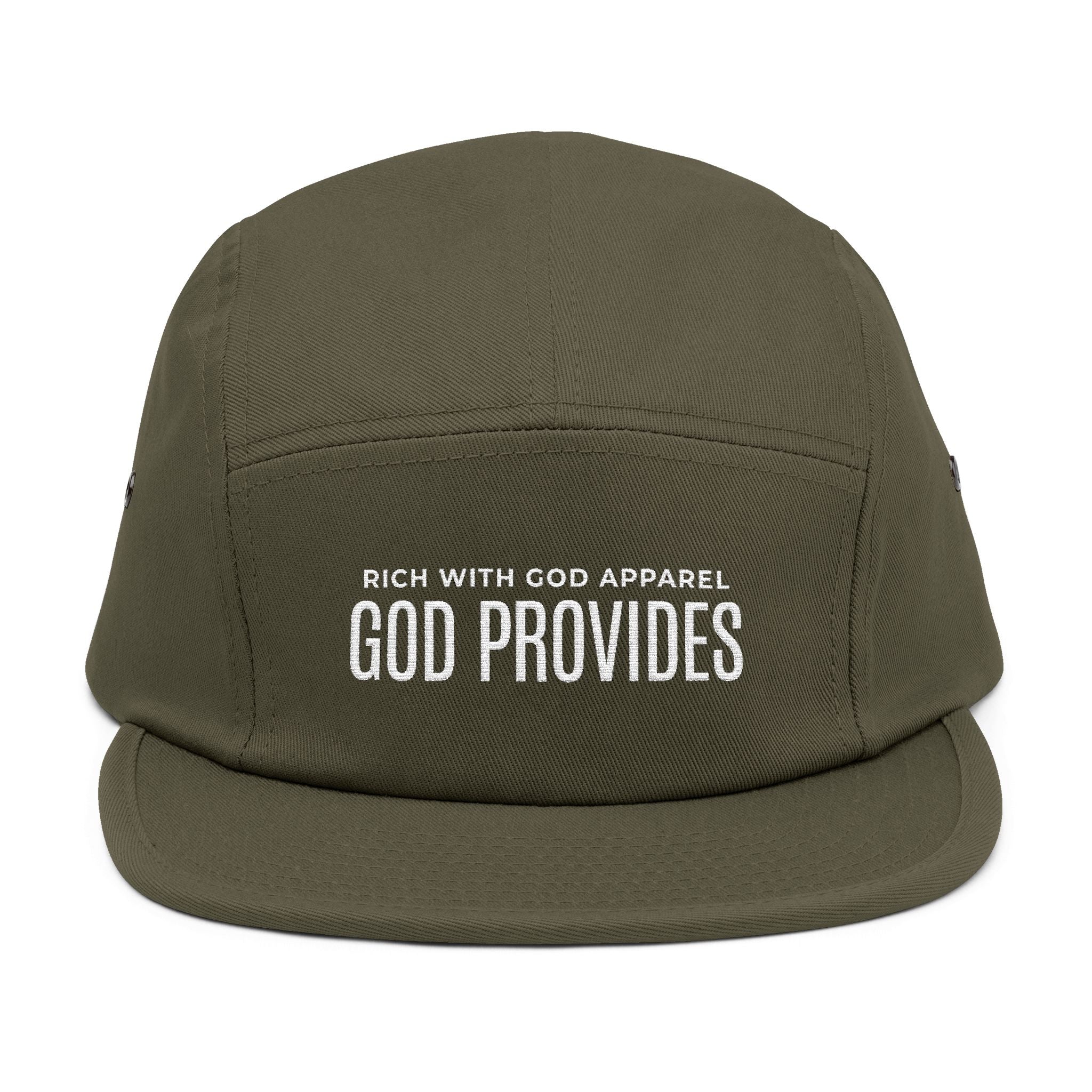 God Provides 5 Panel Cap (Embroidery)