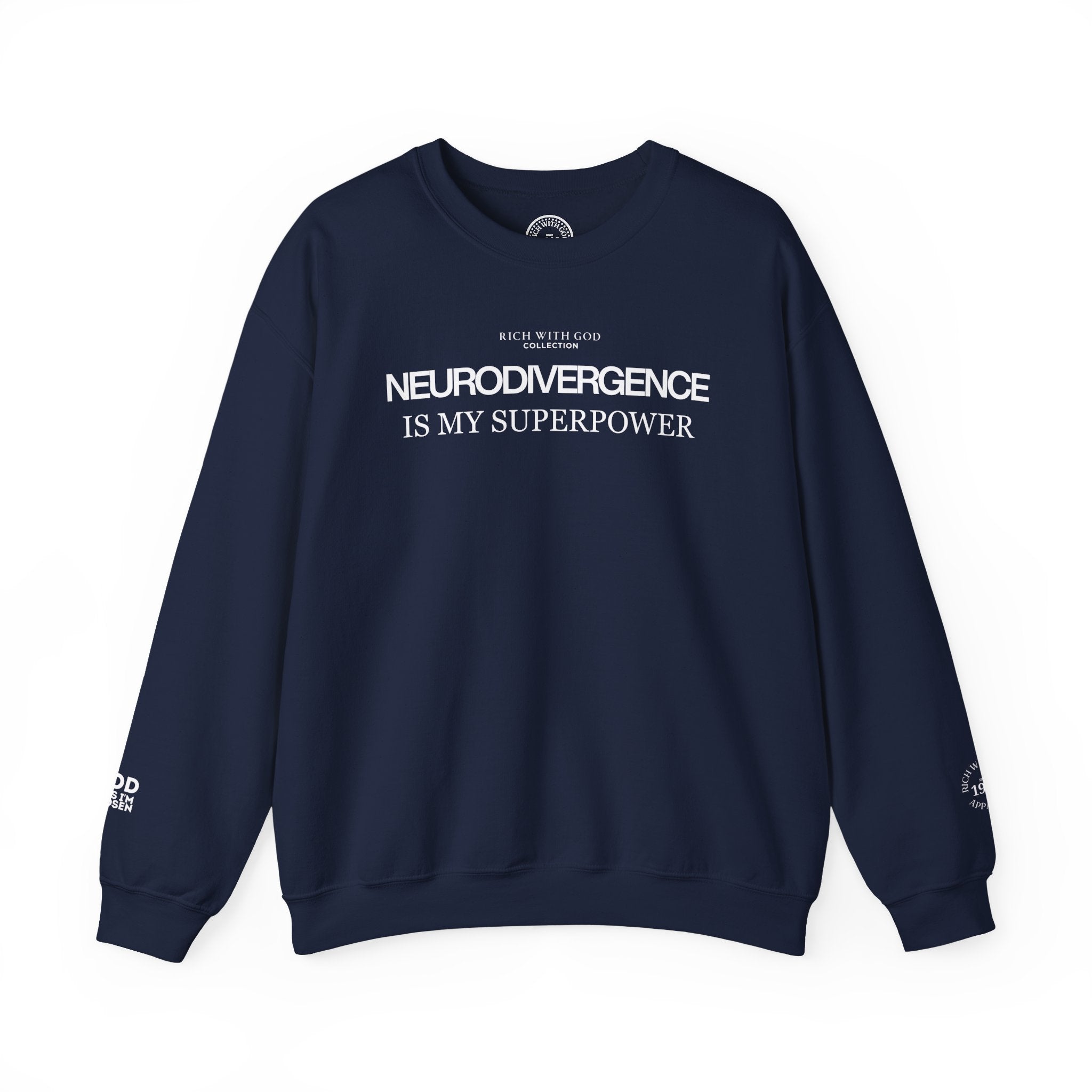 Neurodivergence is My Superpower Crewneck Sweatshirt