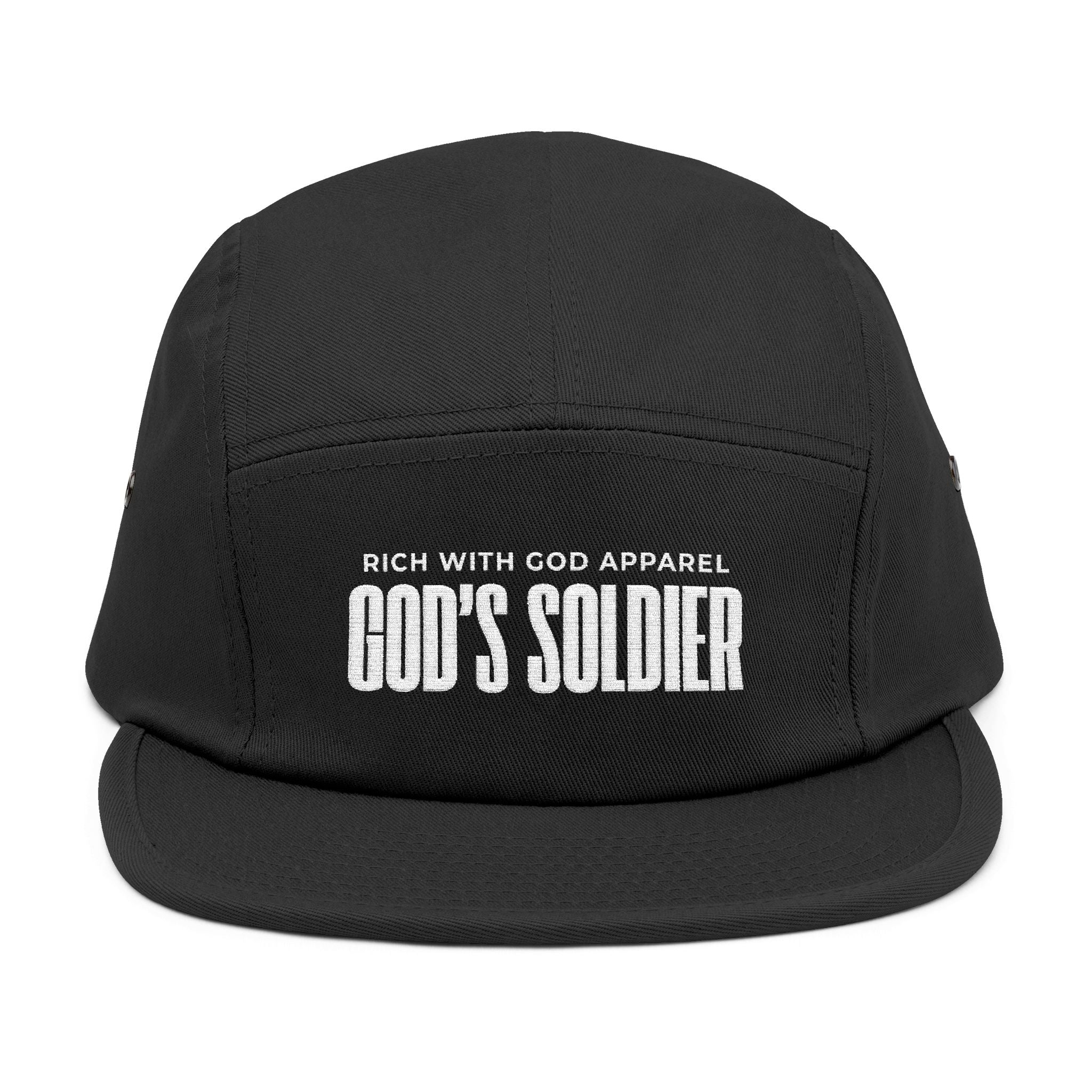 God's Soldier 5 Panel Cap (Embroidery)