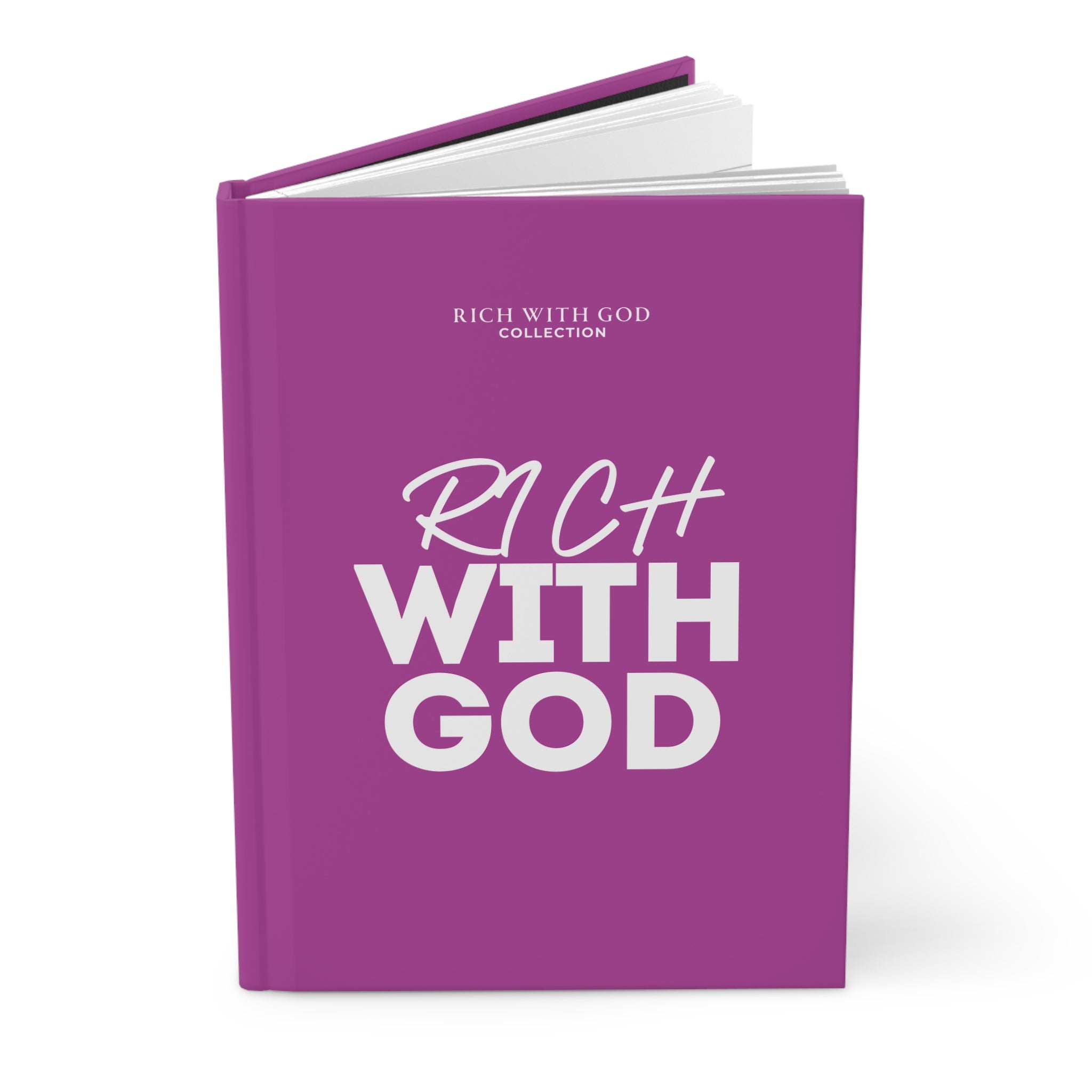 Copy of Rich With God Hardcover Journal Matte (Pink)