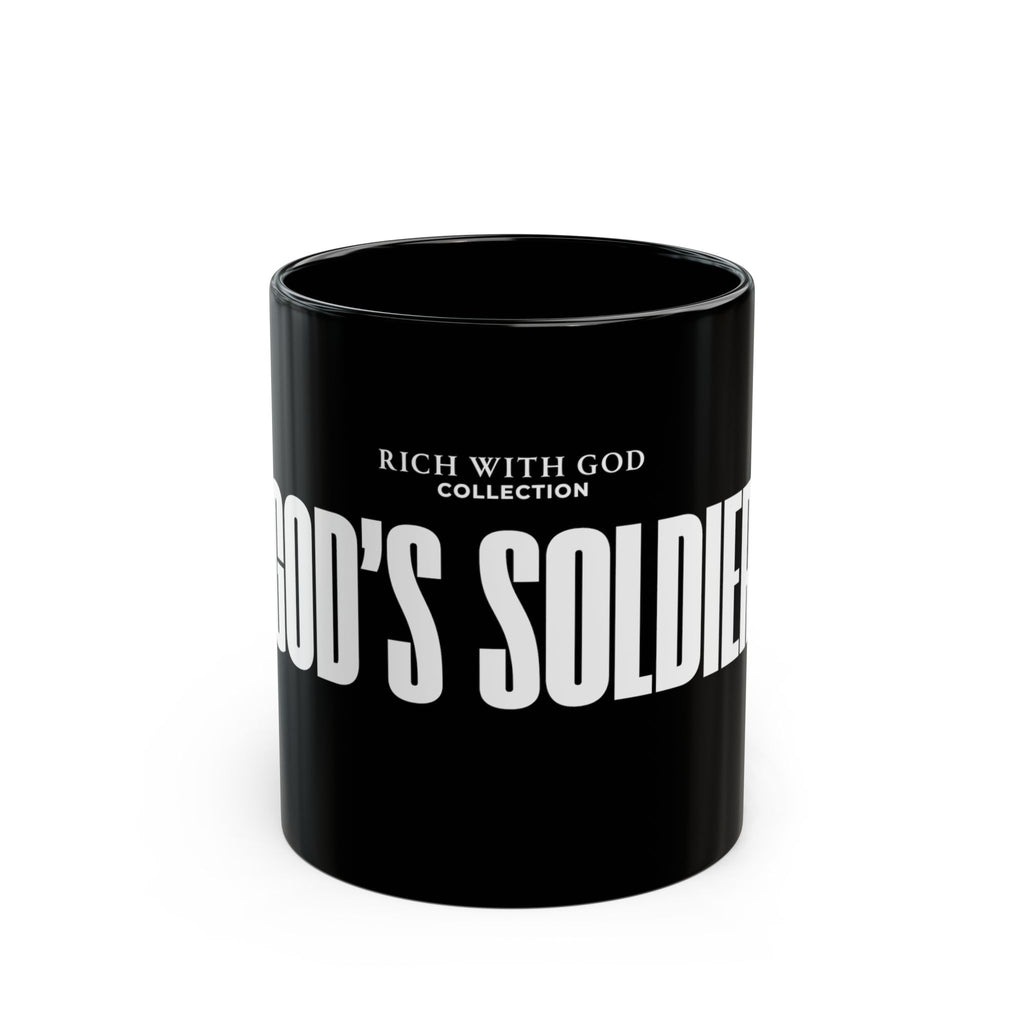 God's Soldier Black Mug (11oz, 15oz)