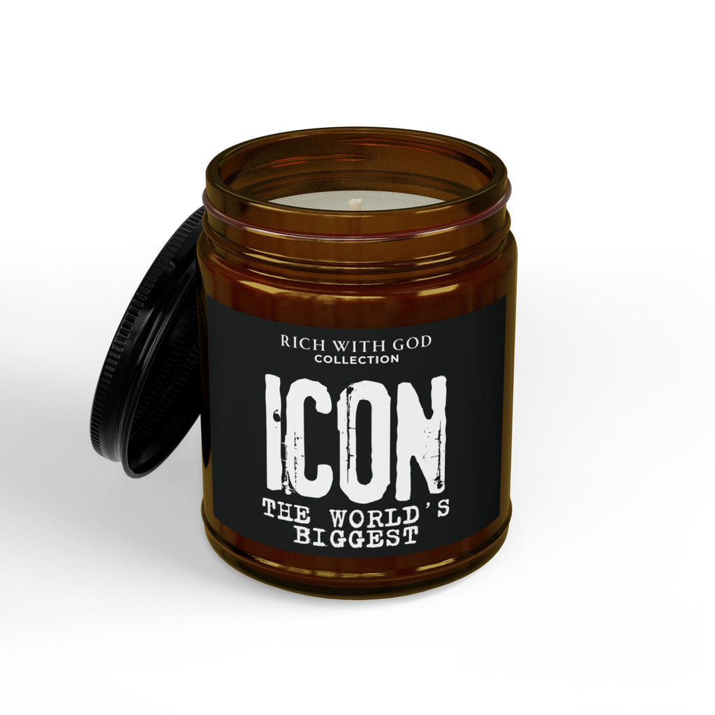 Icon – The World’s Biggest Scented Soy Candles with Black Lid, (4 and 9oz)