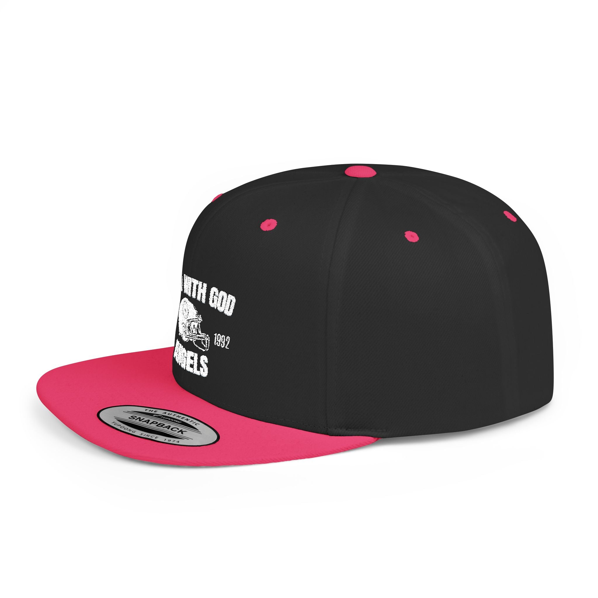 Rich With God Angels Flat Bill Snapback