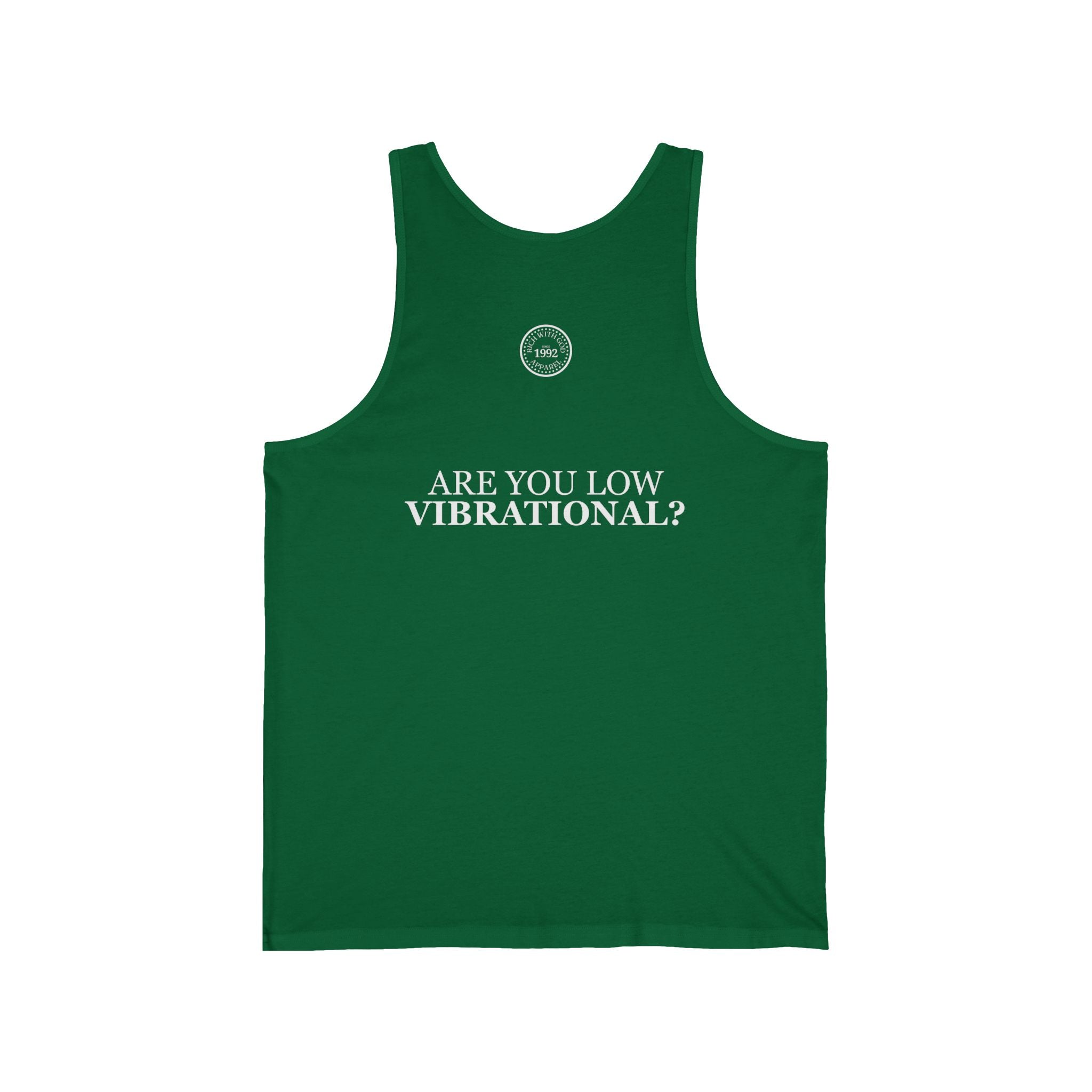 Gossip is a Low Vibrational Activity Unisex Jersey Tank