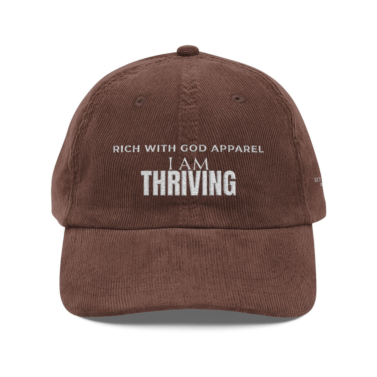 I Am Thriving Vintage Corduroy Cap (Embroidery)