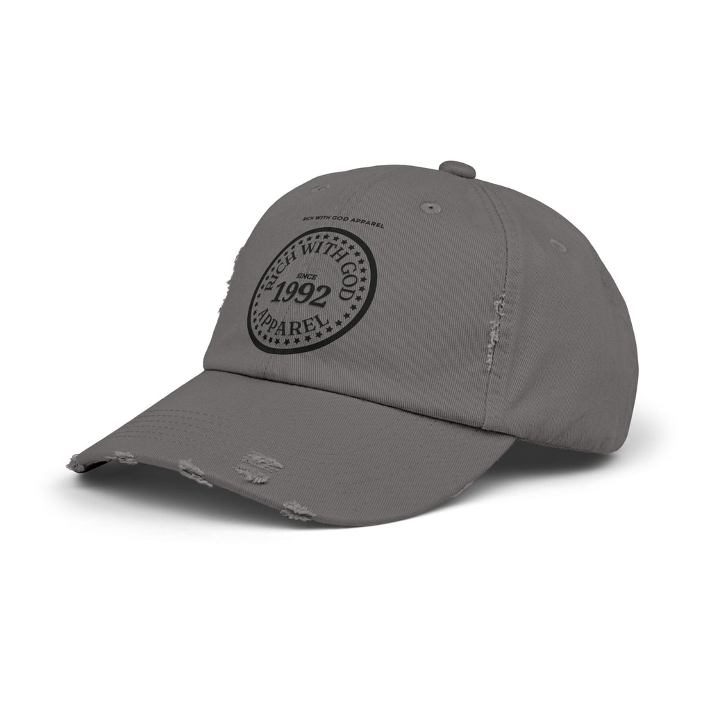 Rich With God Since 1992 Unisex Distressed Cap